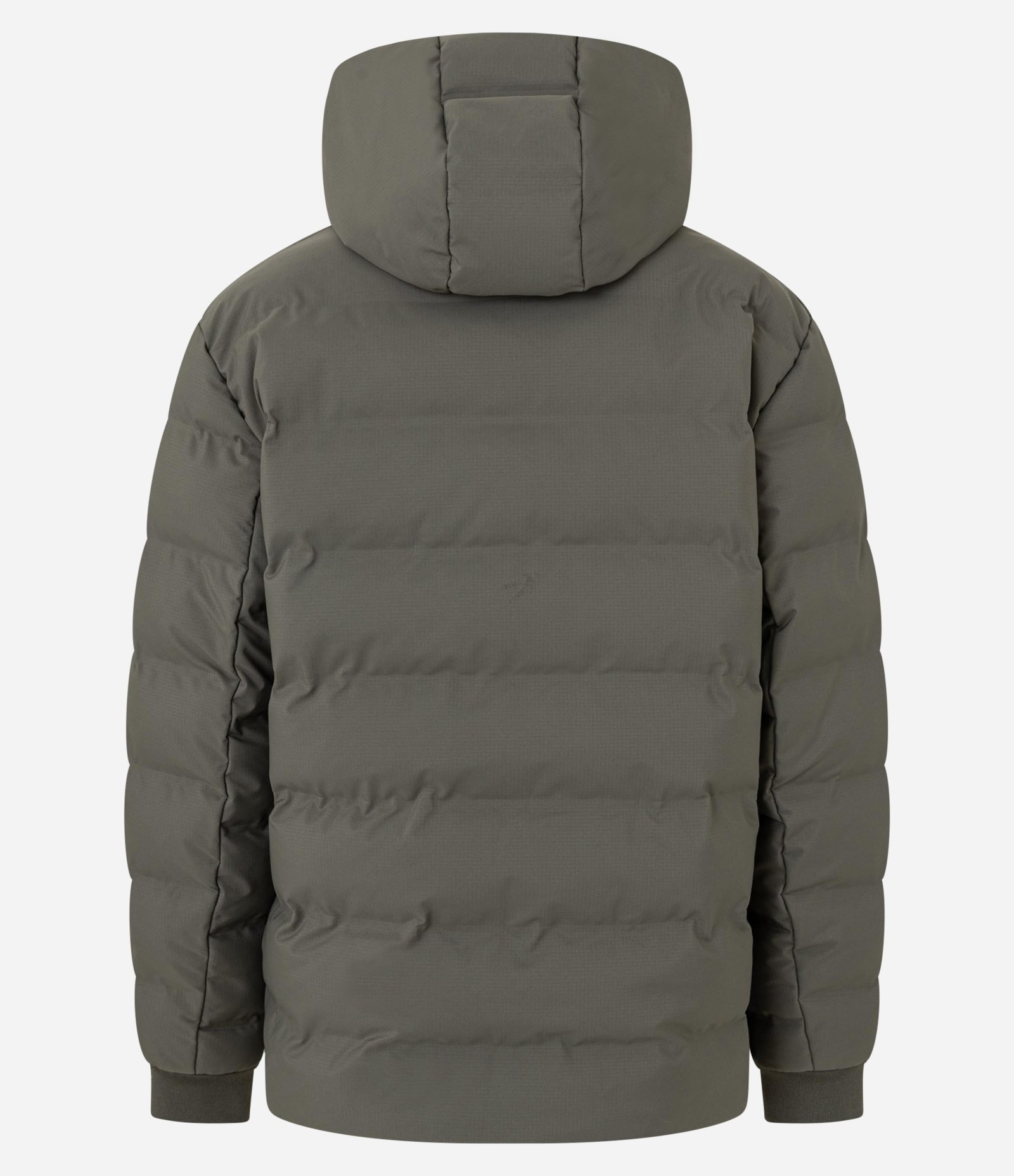 Jaqueta Puffer Esportiva sem Costura com Capuz Verde 6