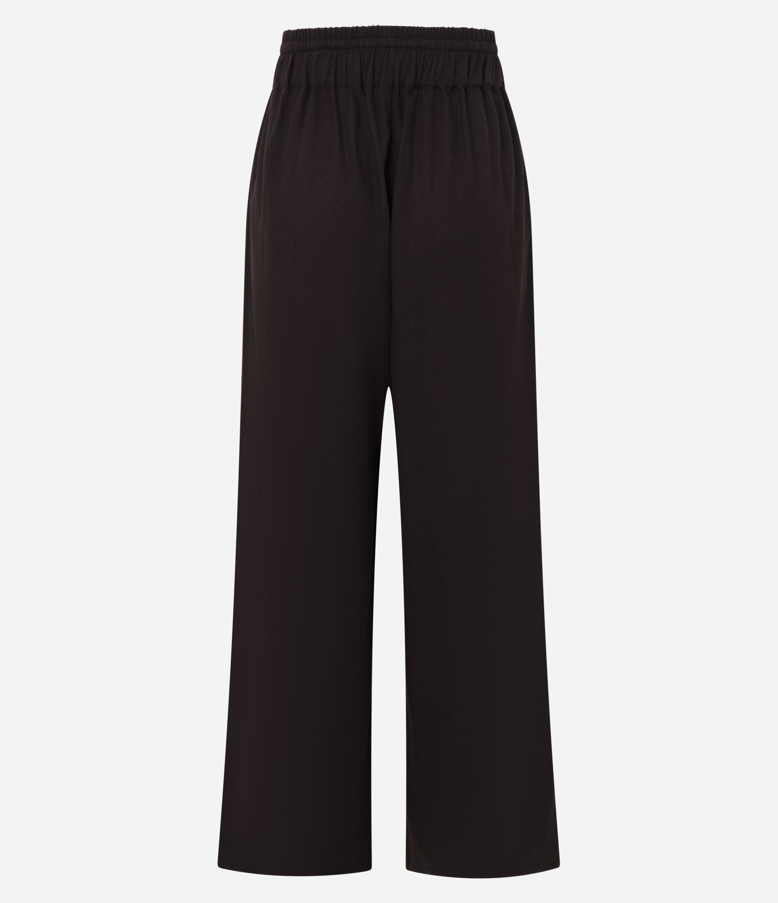 Calça Wide Leg em Viscolinho com Amarração Marrom Intenso 7