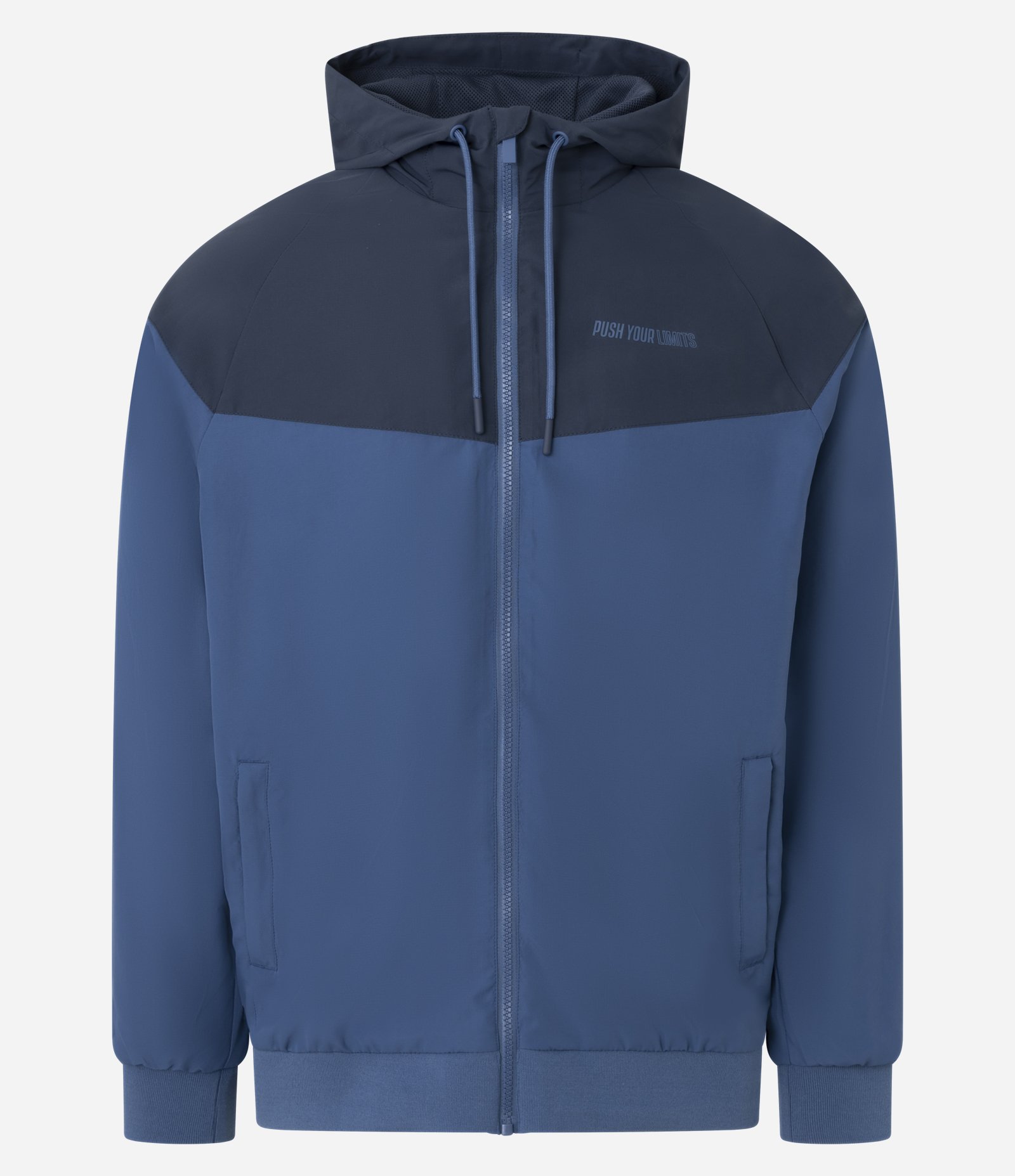 Jaqueta Esportiva Básica com Capuz Azul 5