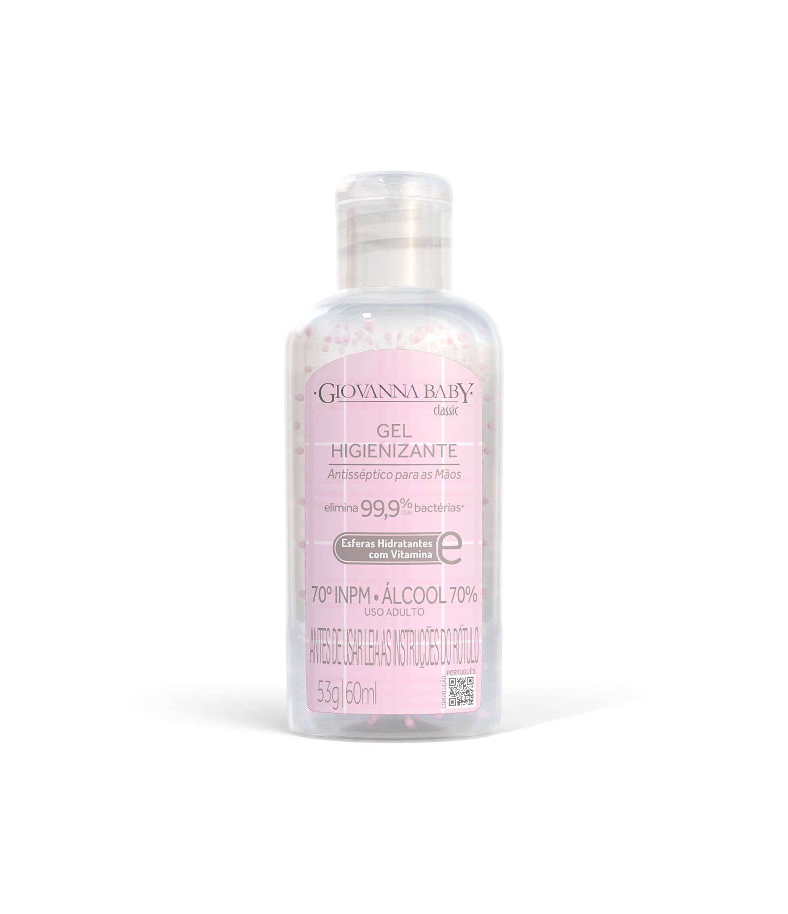 Álcool Gel Higienizante Classic Giovanna Baby 60ml 1