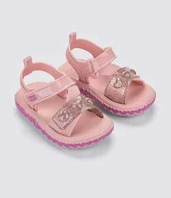 Sandália Infantil com Tiras e Corações Zaxy - Tam 19 ao 27