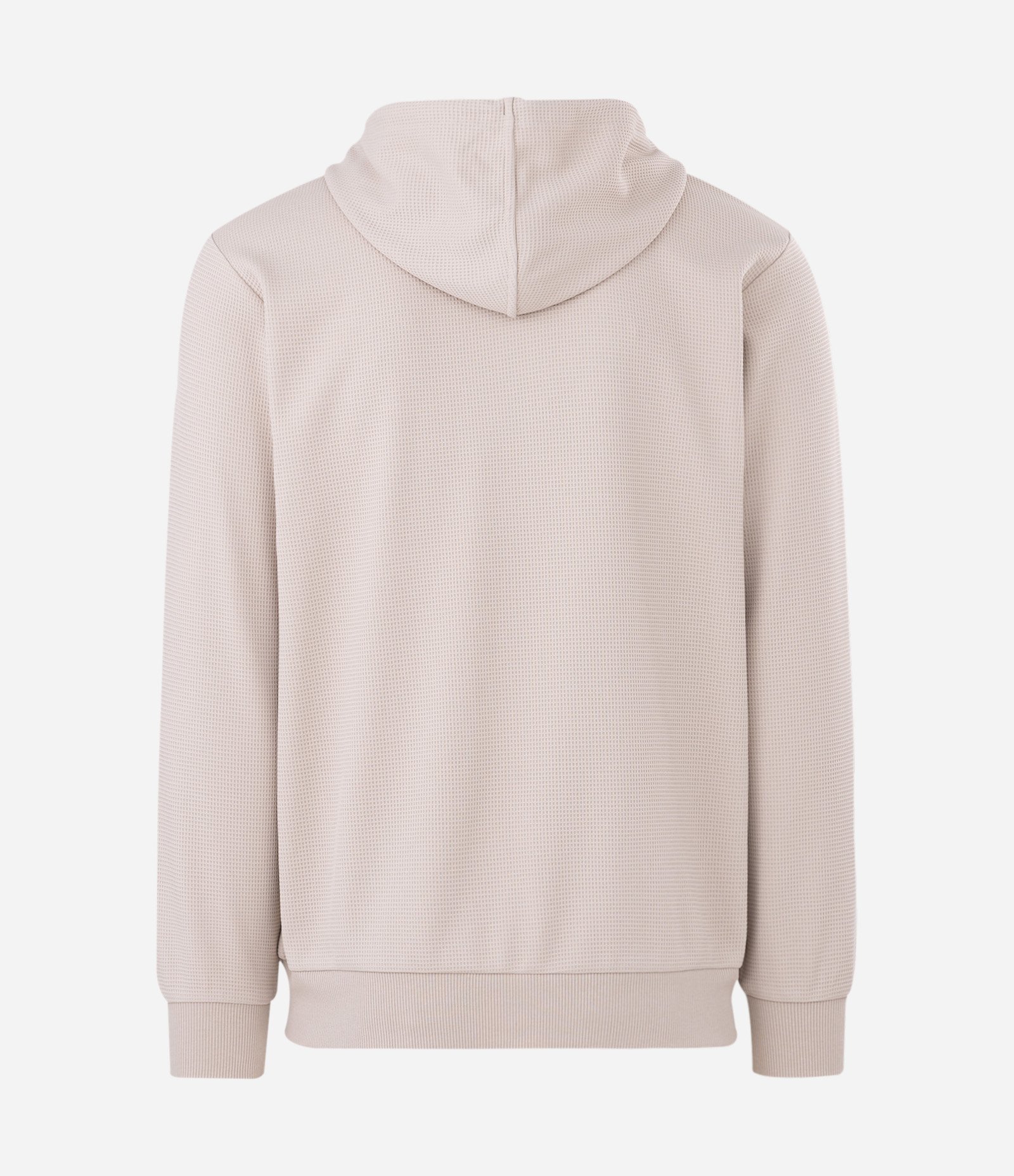 Casaco Esportivo Texturizado com Listra Refletiva e Gola com Capuz Bege 6