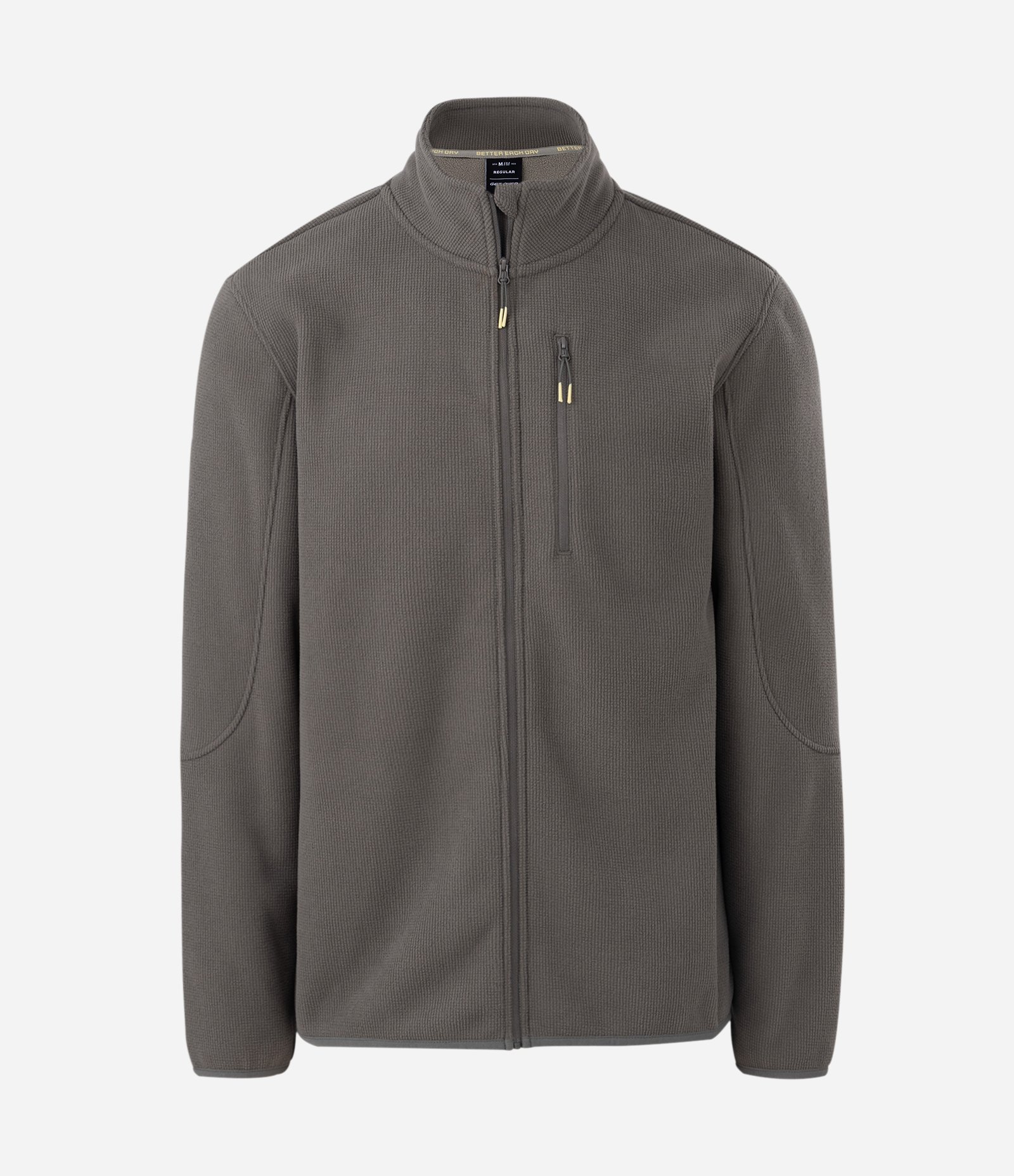 Blusão Texturizado Liso e Quadriculado com Tecnologia Térmica Verde 1