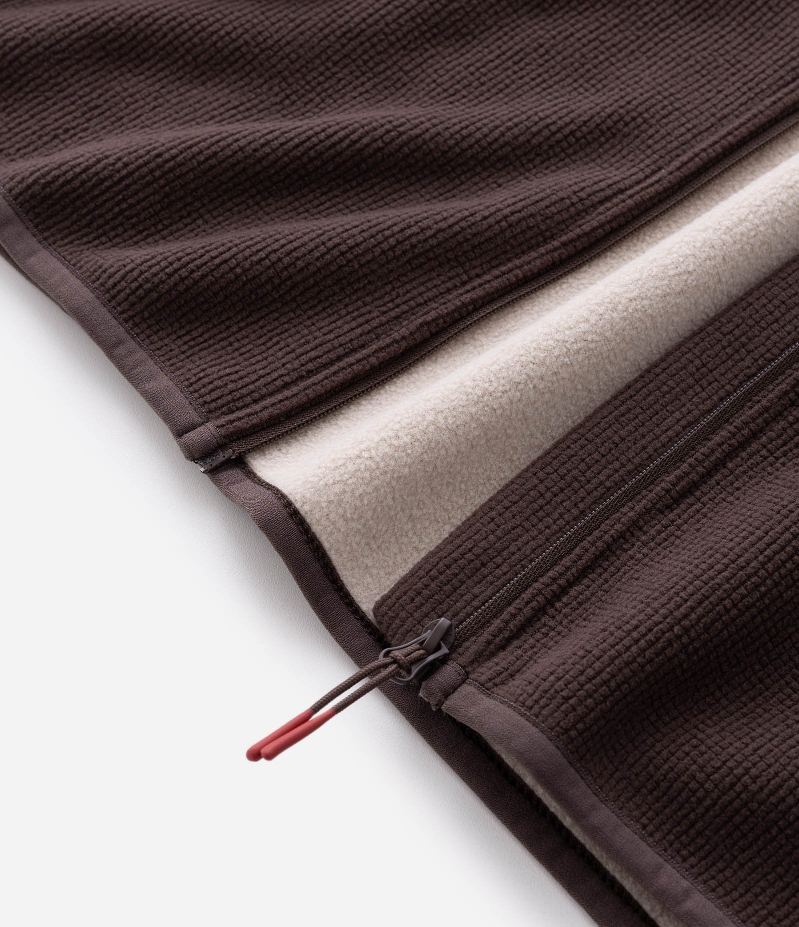 Blusão Texturizado Liso e Quadriculado com Tecnologia Térmica Marrom 5