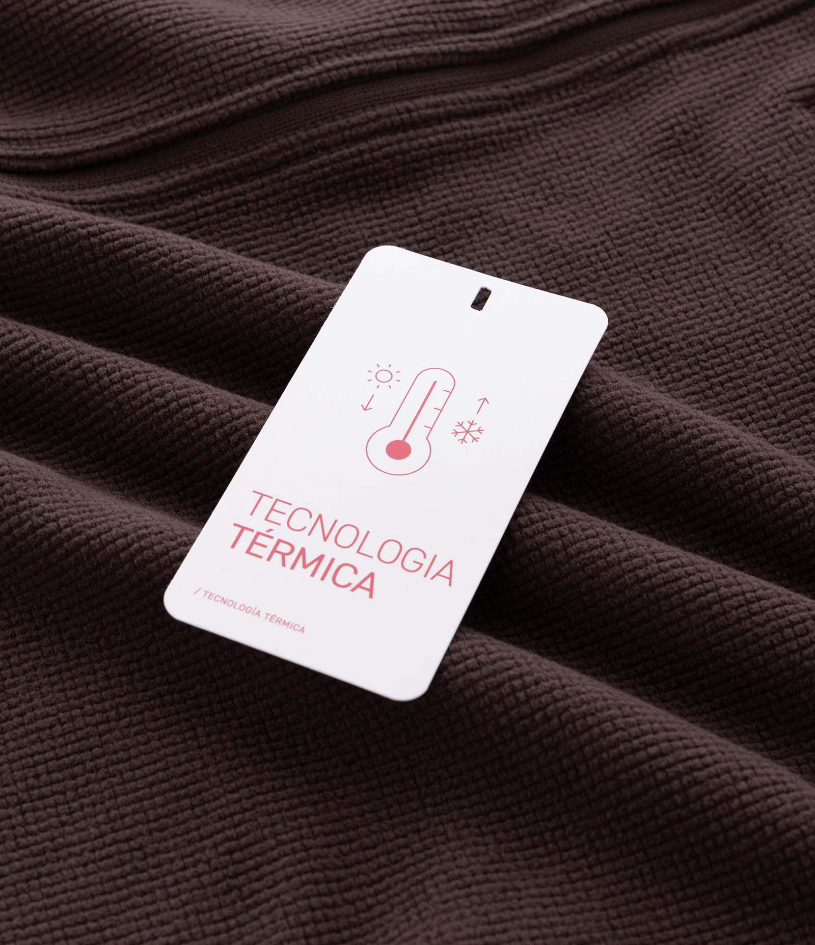 Blusão Texturizado Liso e Quadriculado com Tecnologia Térmica Marrom 6