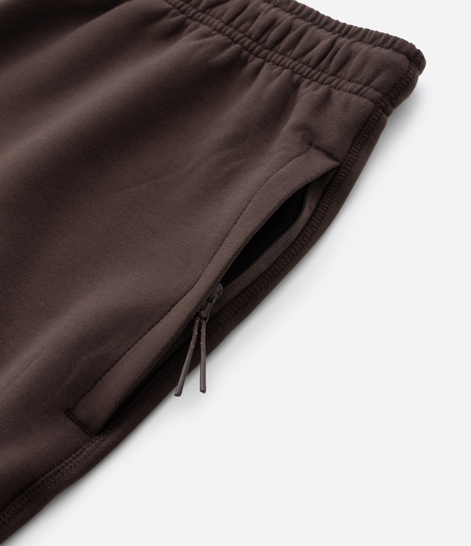 Calça Esportiva Reta em Moletom Tech com Bolsos Marrom Escuro 8