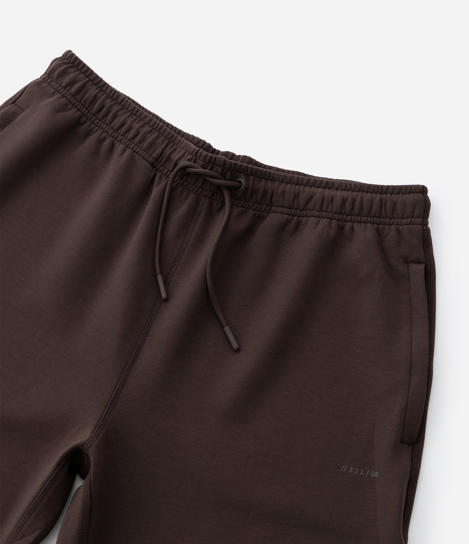 Calça Esportiva Reta em Moletom Tech com Bolsos Marrom Escuro 9