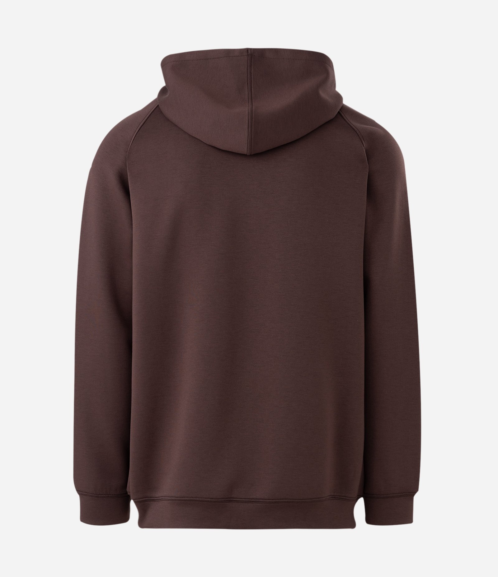 Casaco Tech Fleece Esportivo com Capuz e Zíper Marrom 6