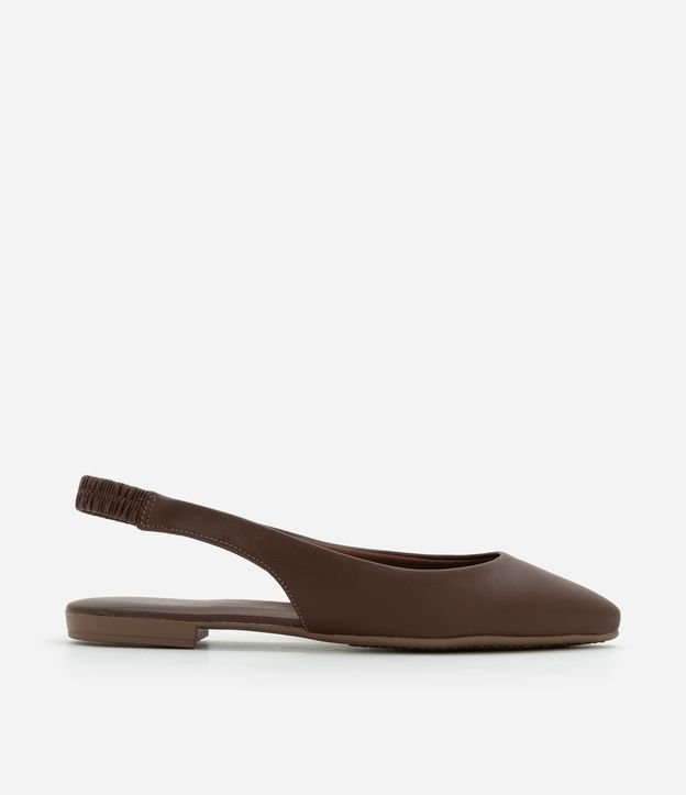 Sapatilha com Bico Fino e Tira com Elástico