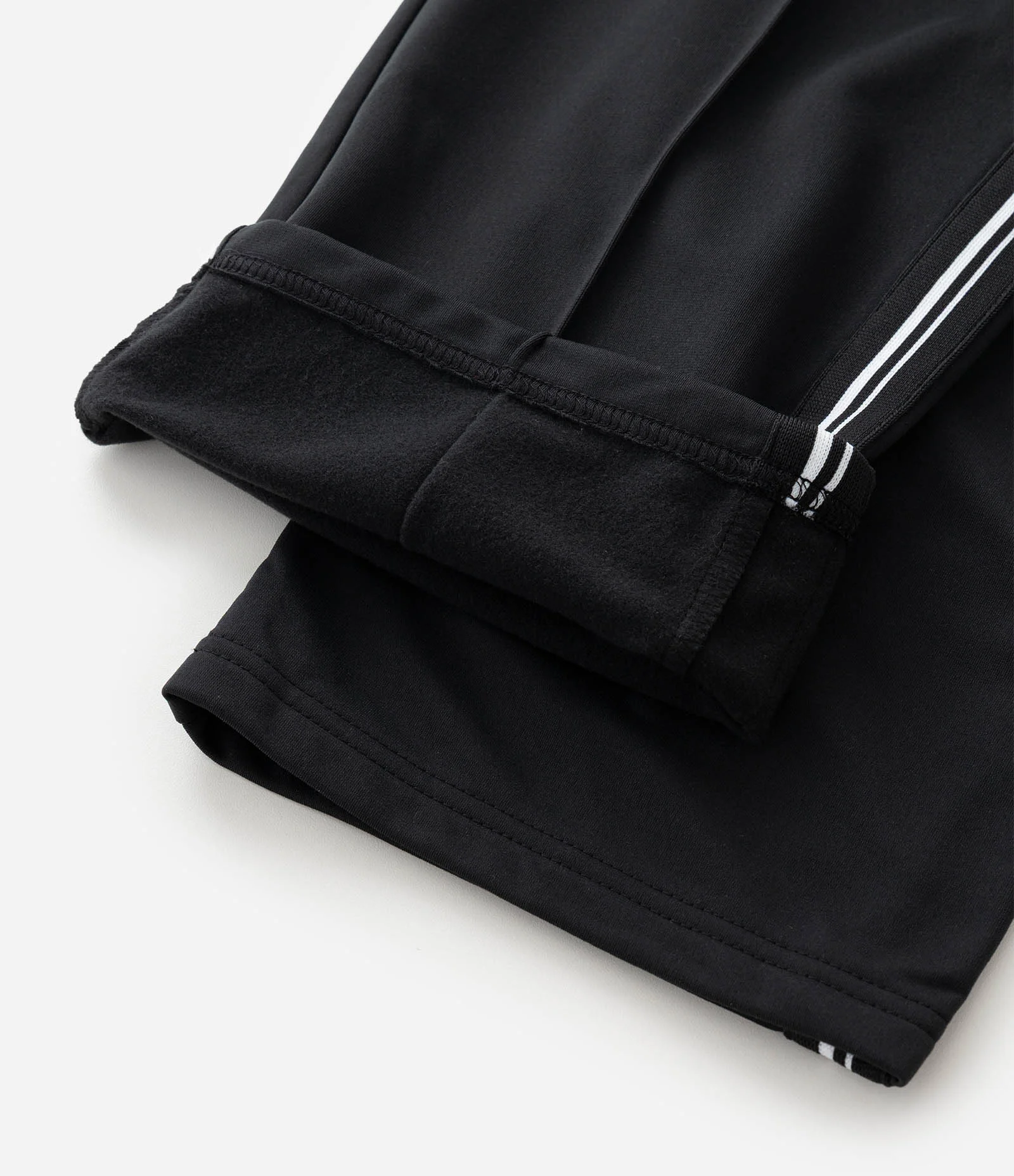 Calça Esportiva em Helanca com Listras Laterais Preto 10