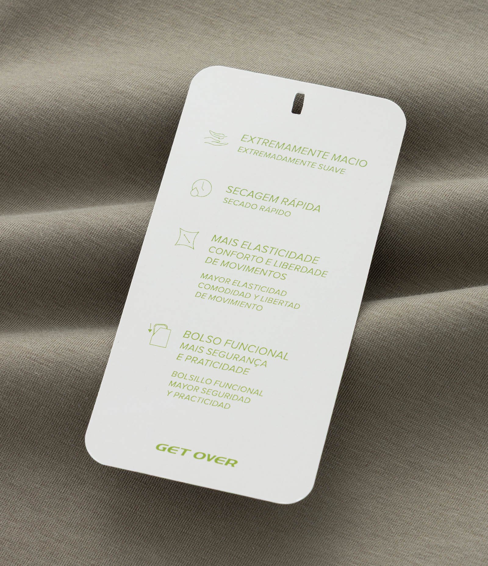 Calça Reta Esportiva em Moletom Tecnológico Verde 8