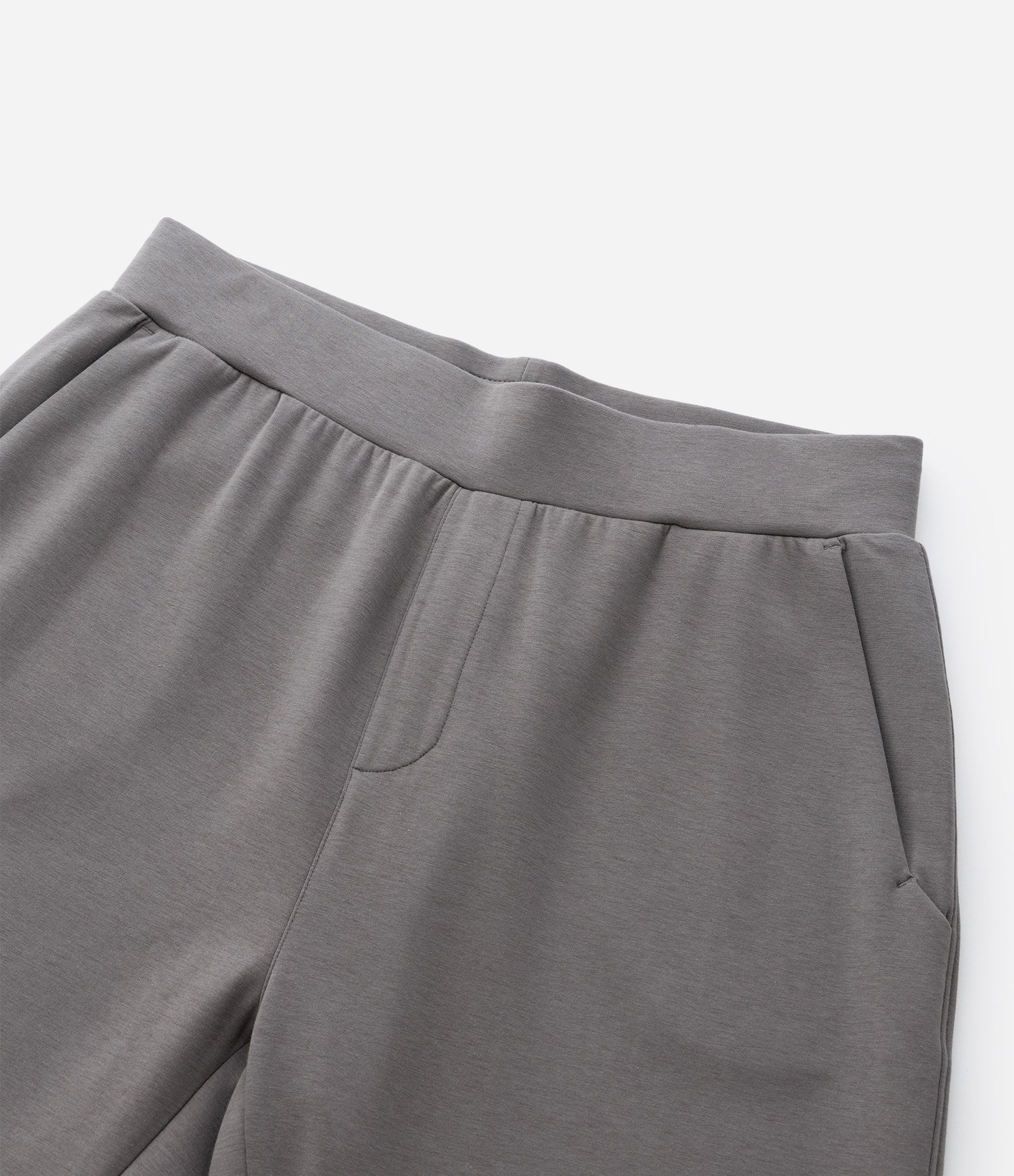 Calça Reta Esportiva em Moletom Tecnológico Cinza 9