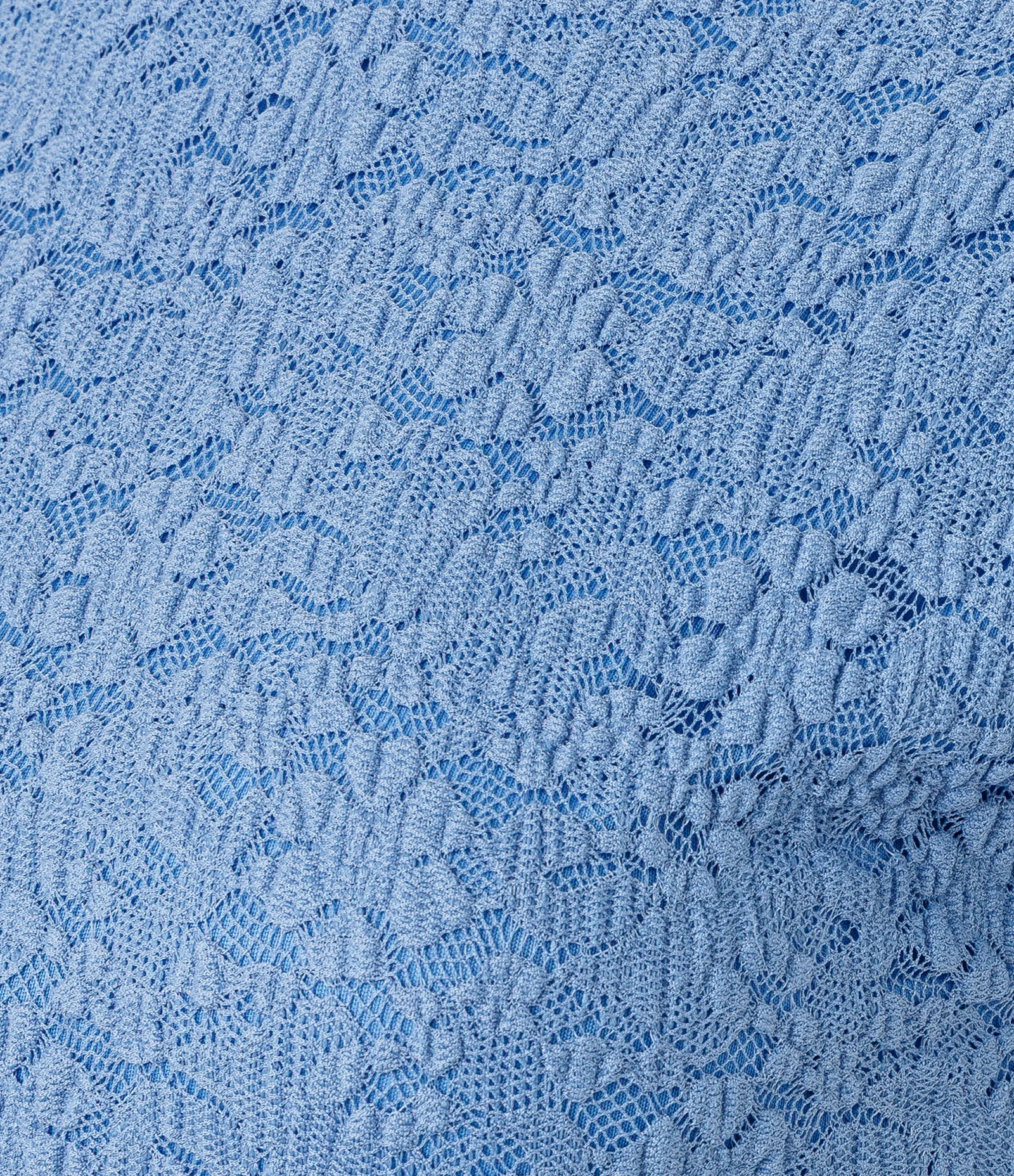 Blusa Regular com Textura e Manga Copinho Azul 7