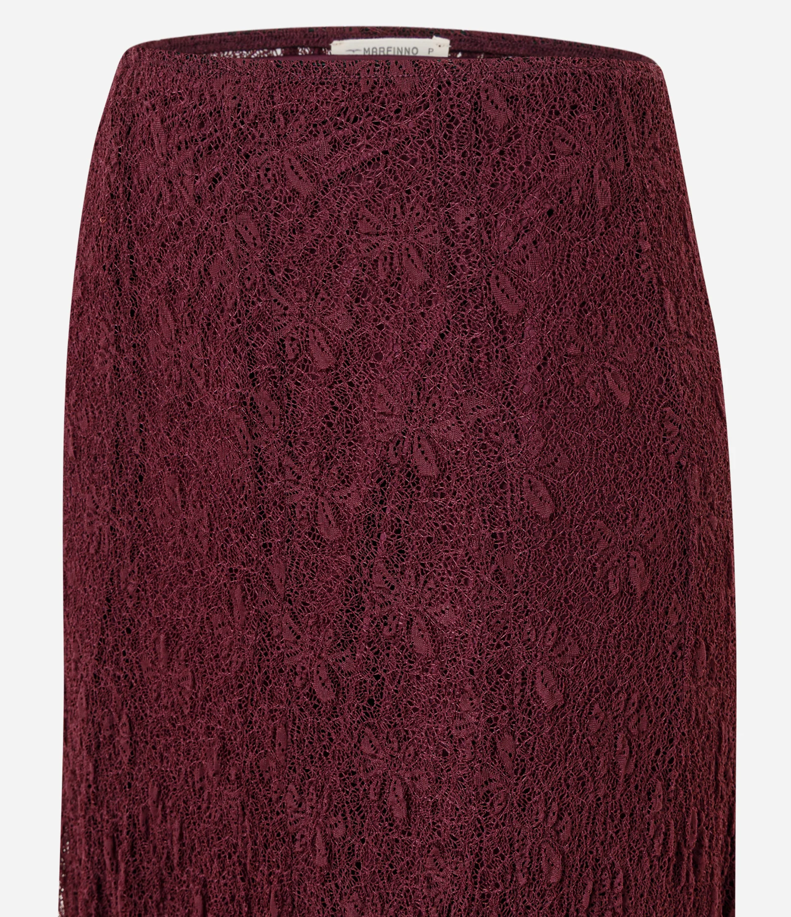 Saia New Midi Rendada com Recortes Vermelho 2