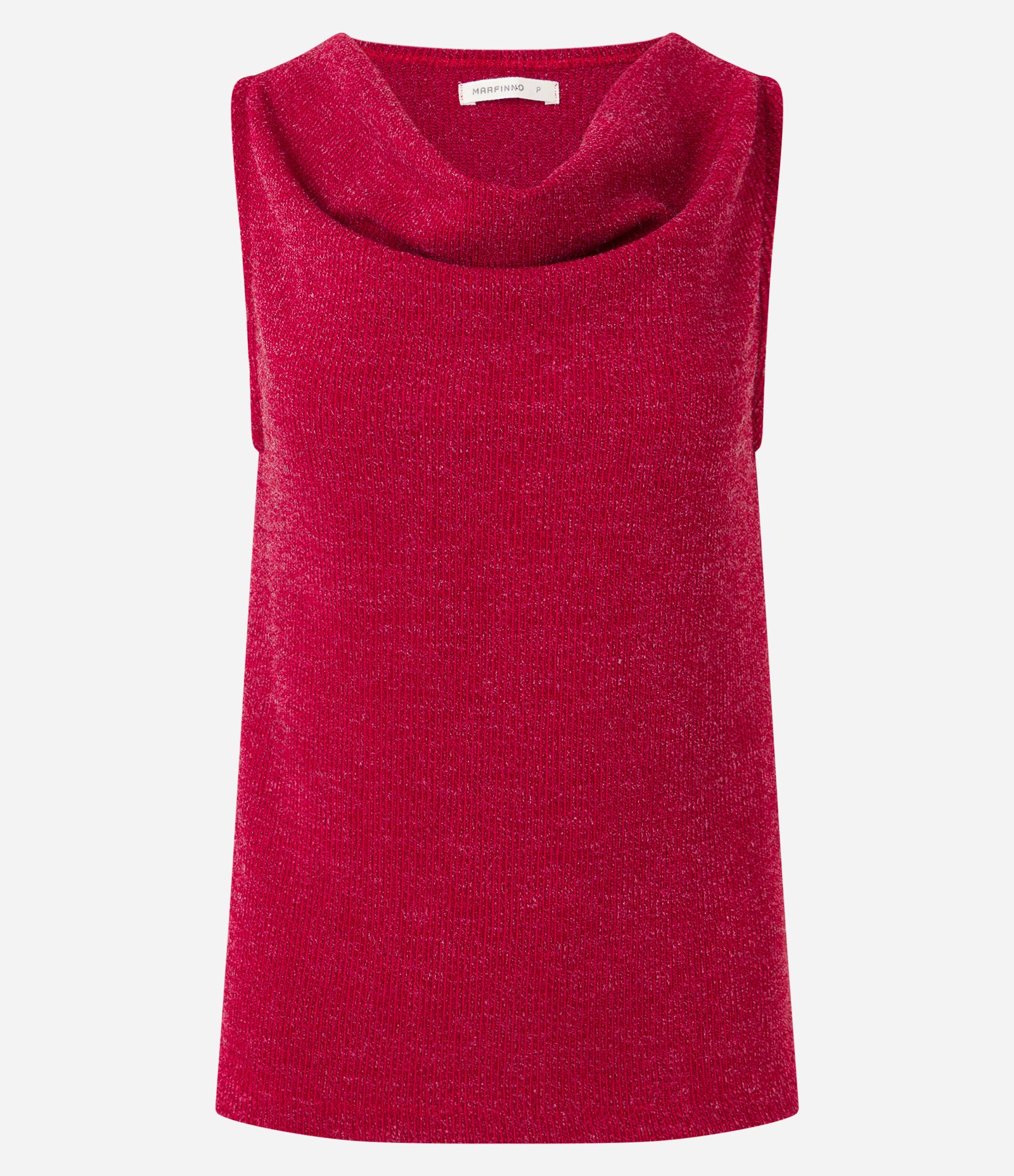 Blusa em Tricô com Decote Degagê Vermelho 5