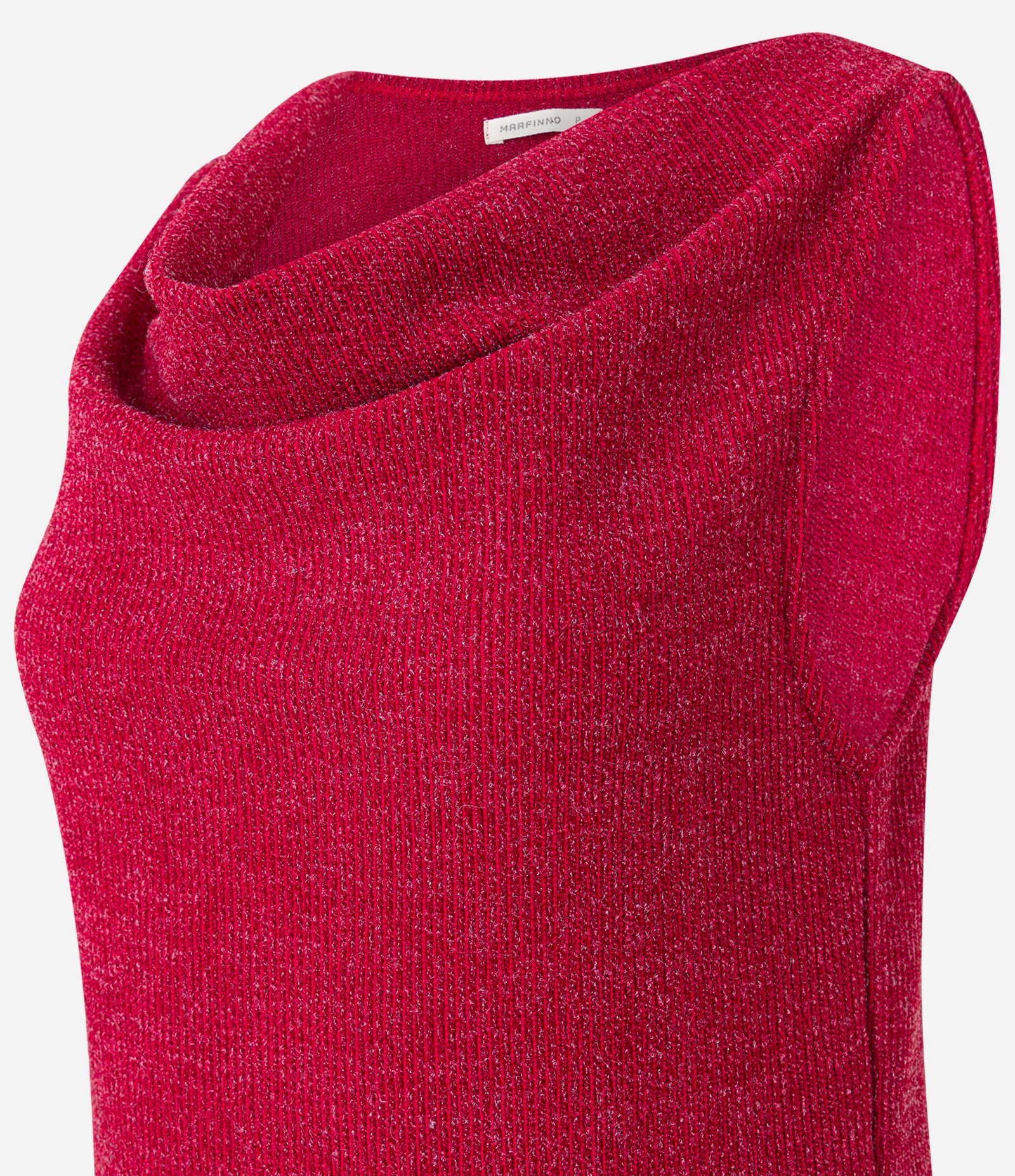 Blusa em Tricô com Decote Degagê Vermelho 6