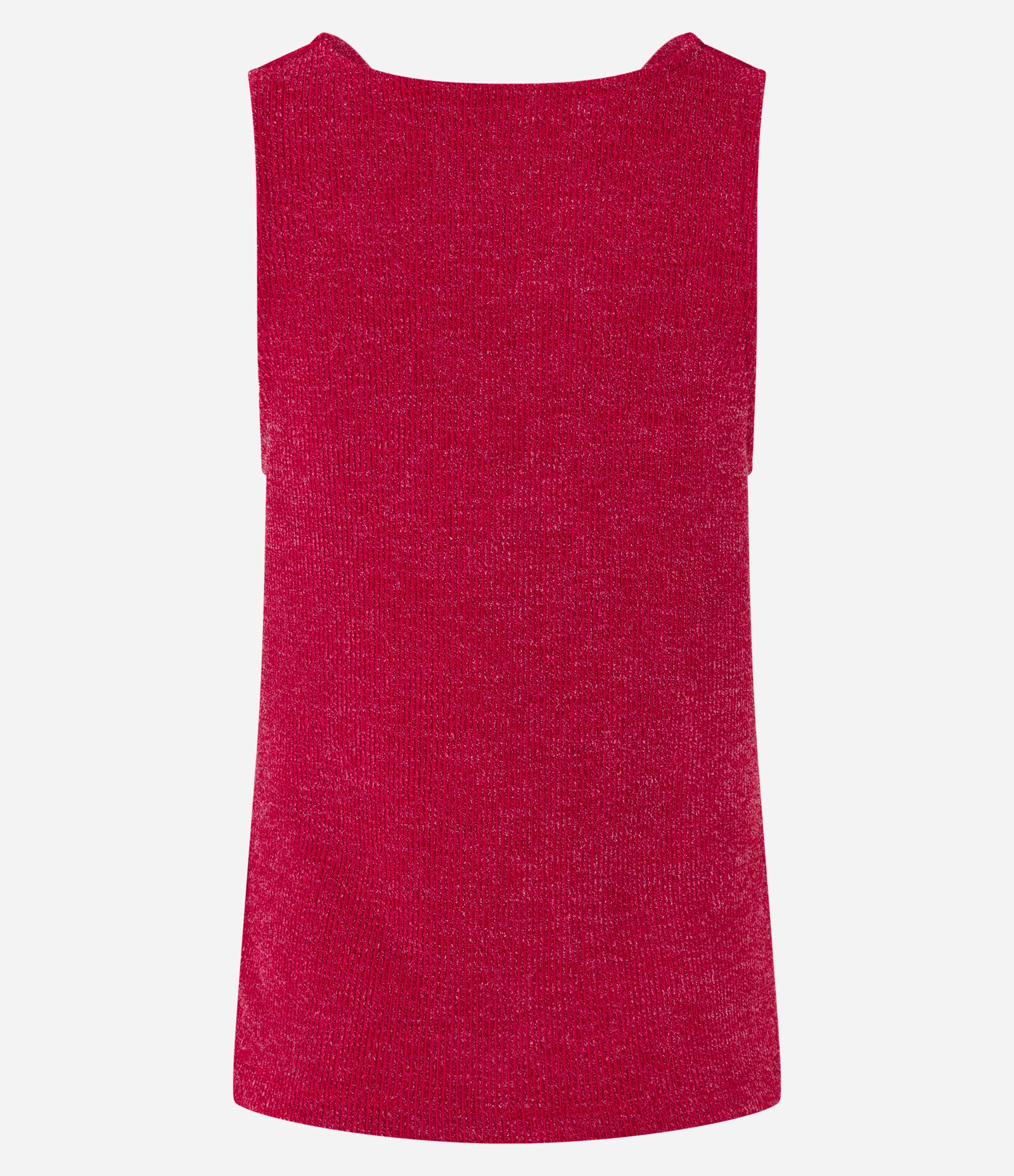 Blusa em Tricô com Decote Degagê Vermelho 8