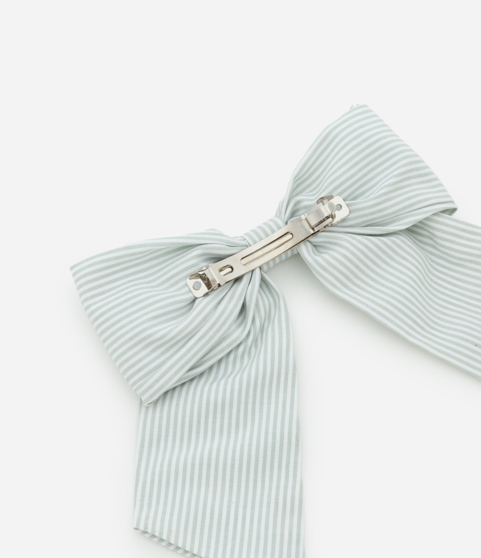 Presilha de Cabelo de Laço com Listras Azul 2