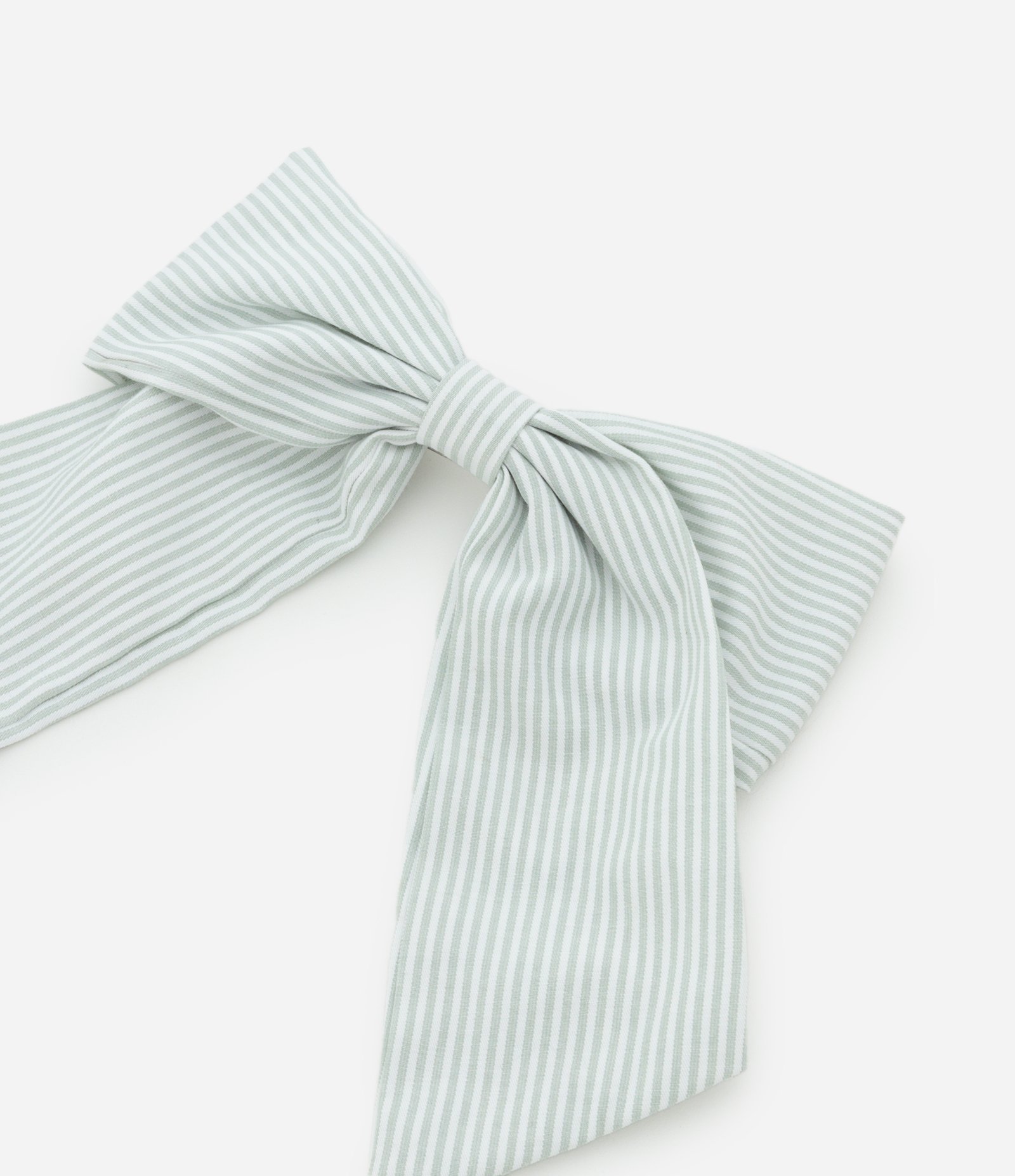 Presilha de Cabelo de Laço com Listras Azul 3