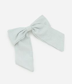 Presilha de Cabelo de Laço com Listras