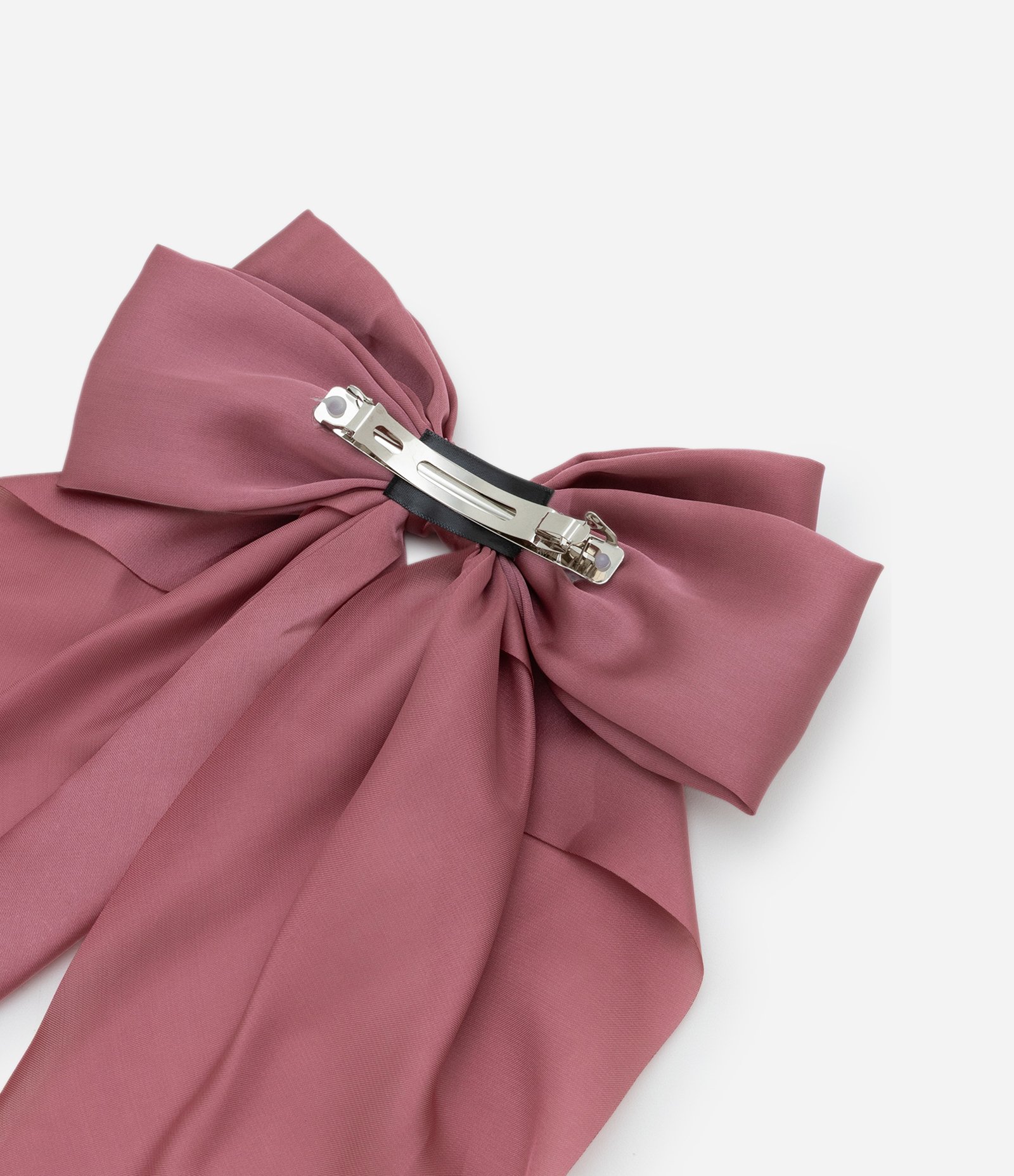 Presilha de Cabelo em Forma de Laço Longo Rosa 3