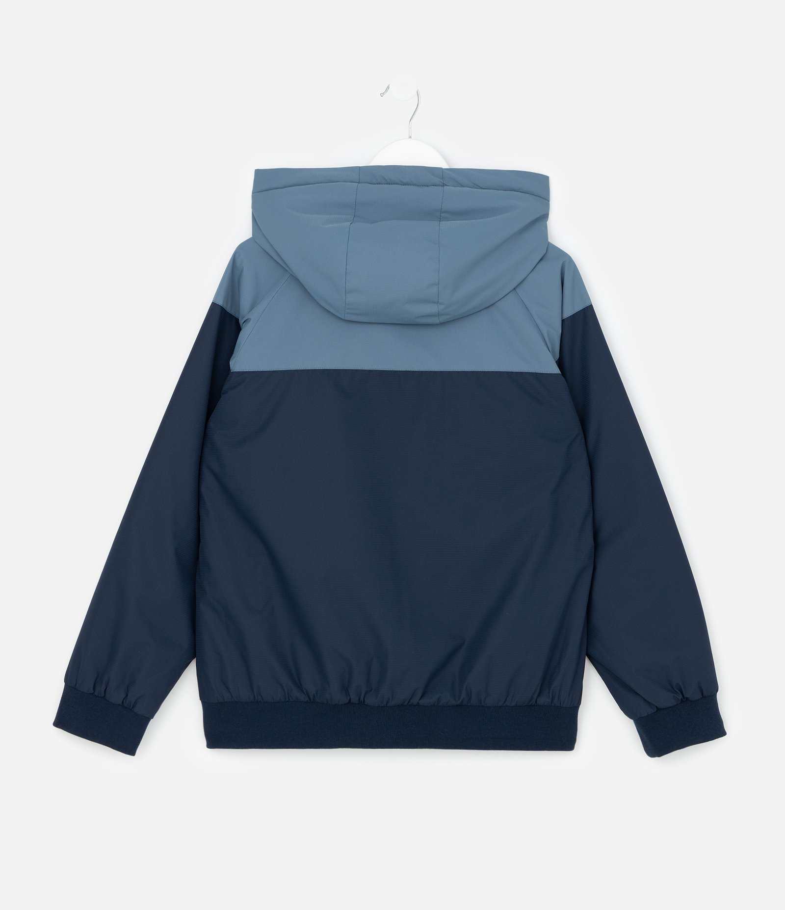 Jaqueta Quebra Vento Infantil em Microfibra com Recortes e Capuz - Tam 5 a 14 Azul 2