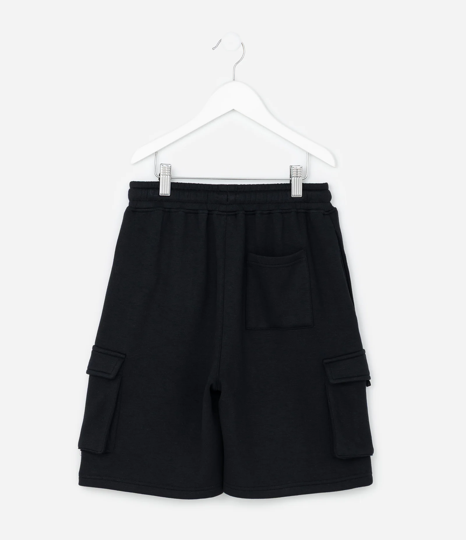 Bermuda Infantil com Bolsos Cargo - Tam 5 a 14 Anos Preto 2