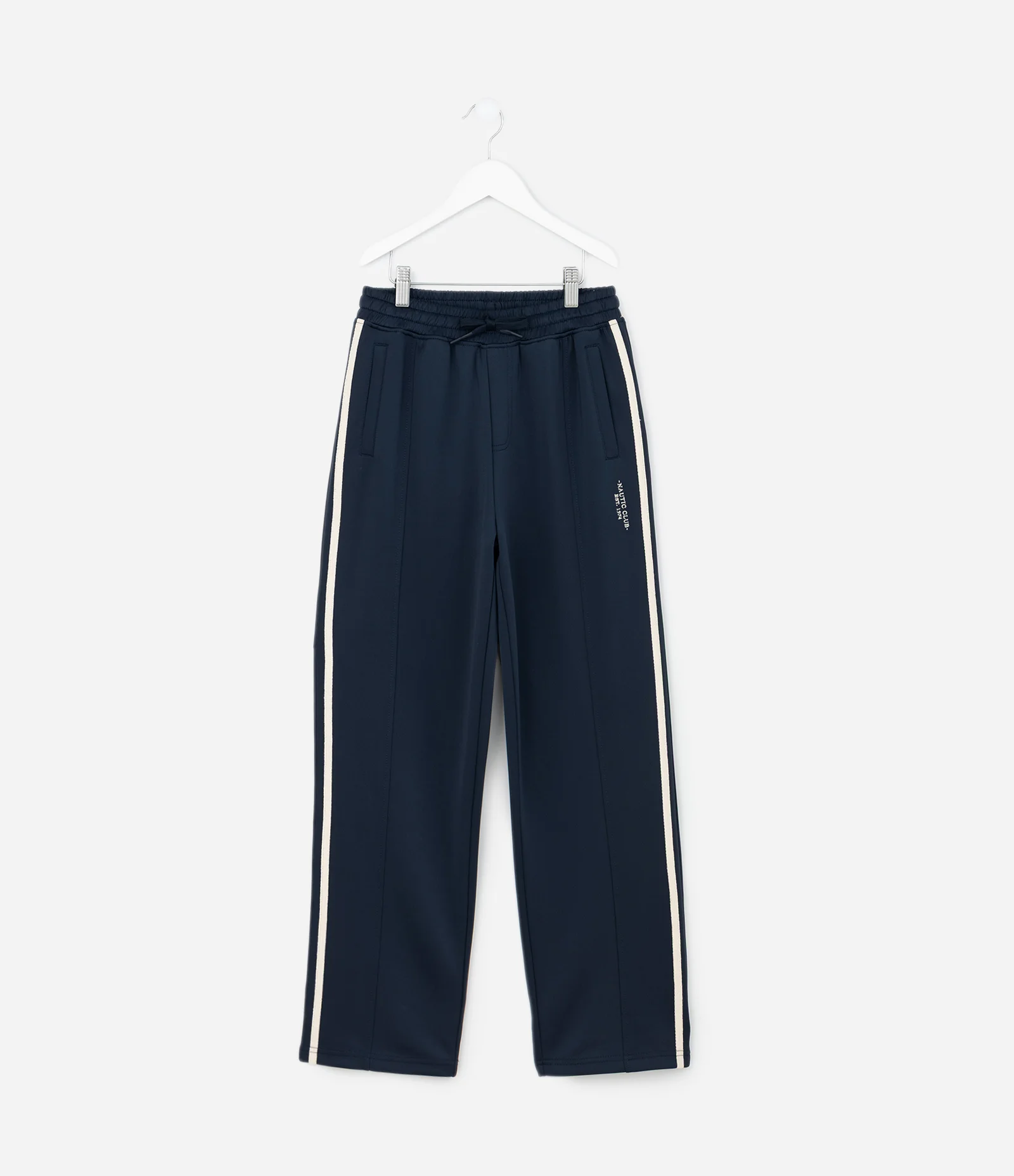 Calça em Moletom com Listras Laterais e Cós Ajustável – Tam 5 a 14 Anos Azul Marinho 2