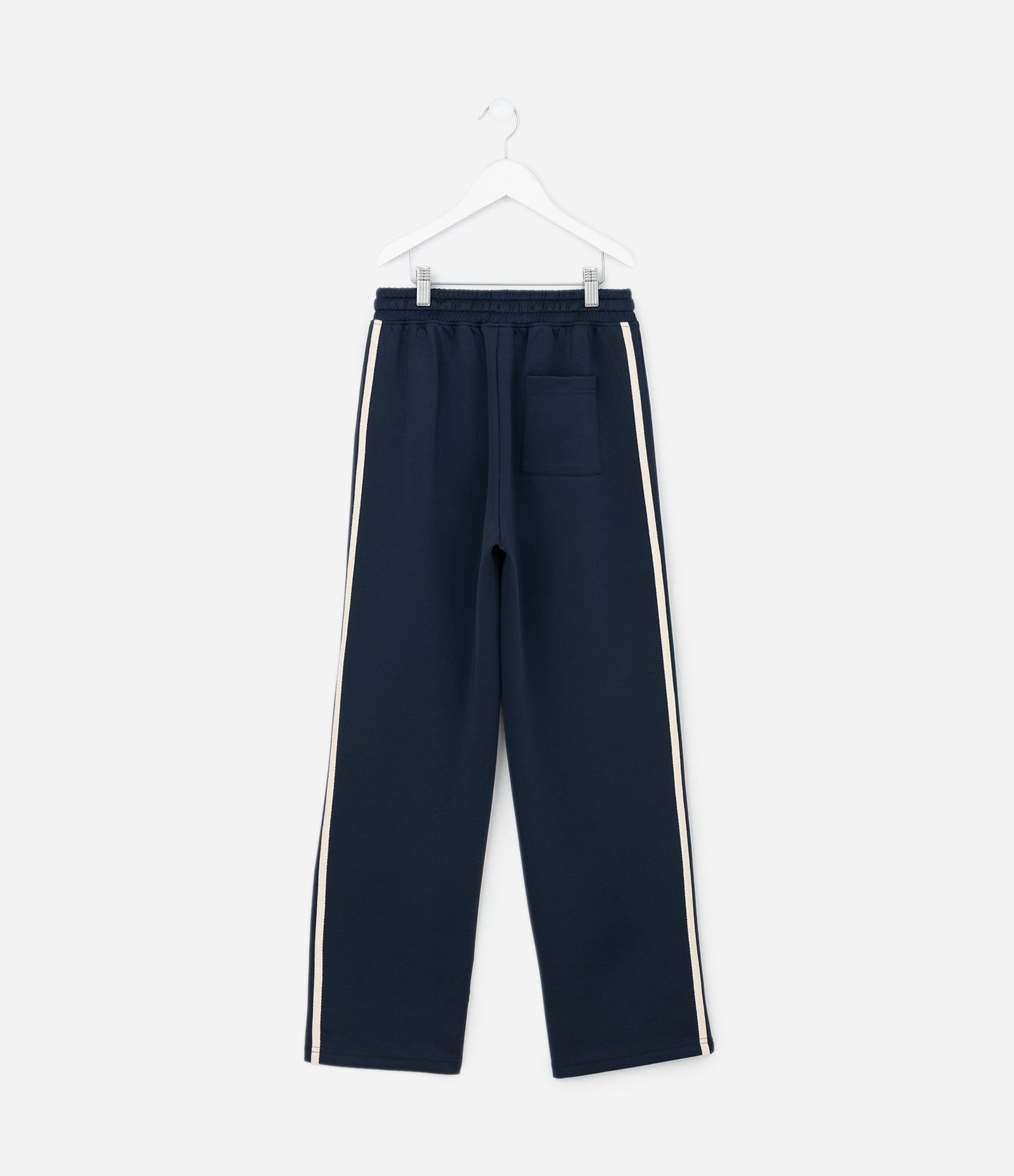 Calça em Moletom com Listras Laterais e Cós Ajustável – Tam 5 a 14 Anos Azul Marinho 3
