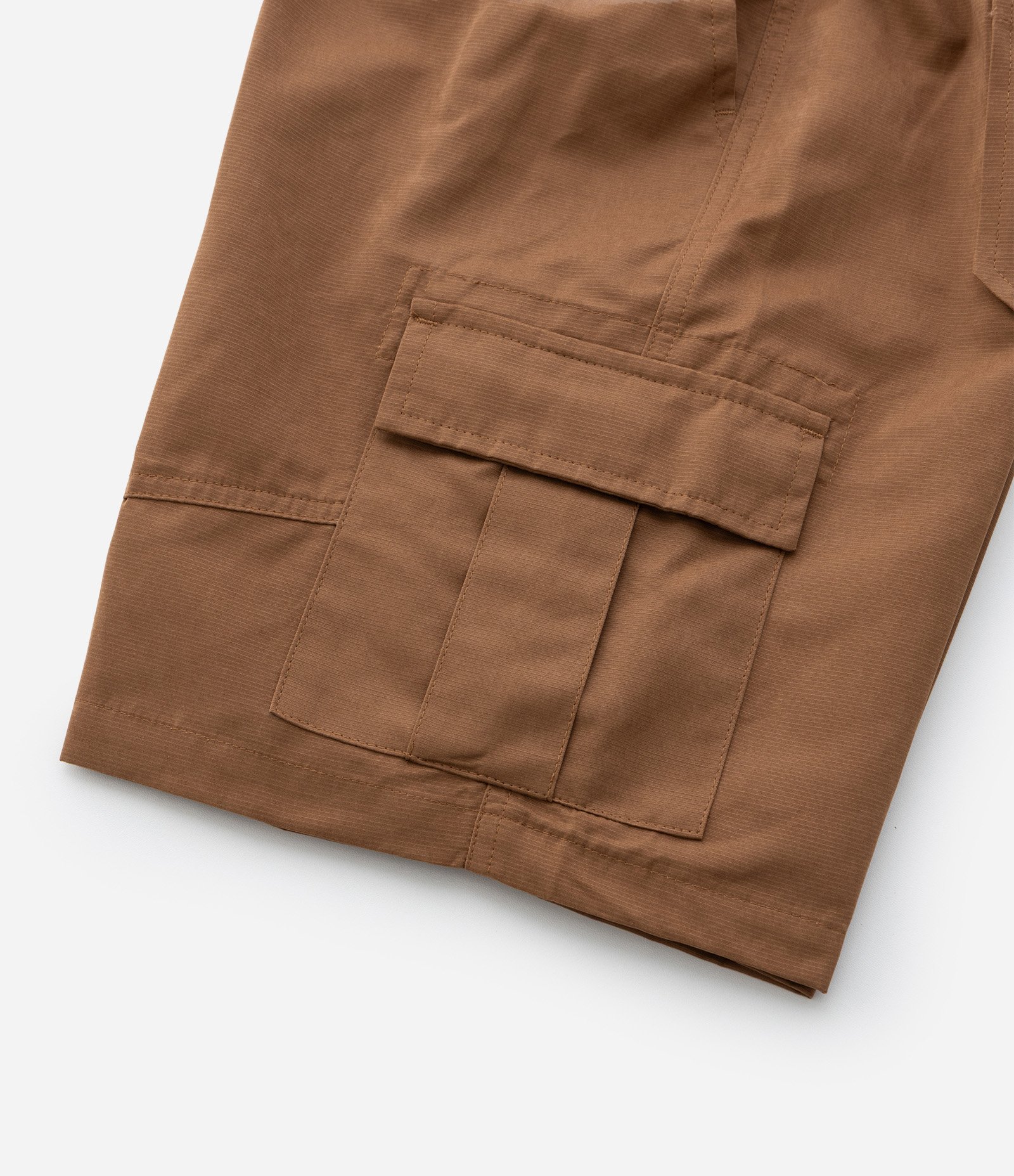 Bermuda Infantil em Microfibra com Bolso Cargo - Tam 5 a 14 Anos Marrom 8