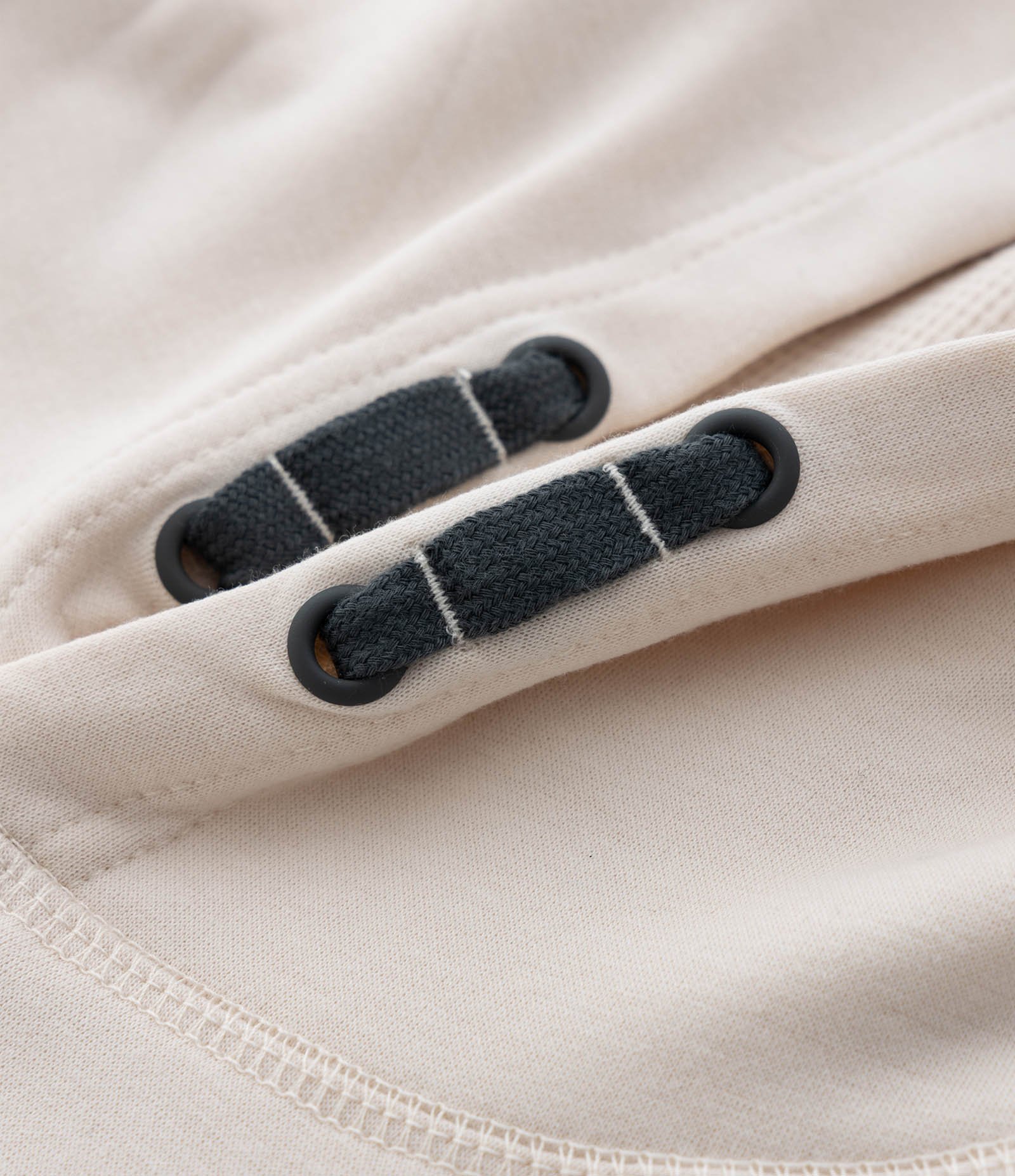 Casaco Infantil em Tech Fleece com Capuz e Bolso Canguru – Tam 5 a 14 Anos Bege Claro 6