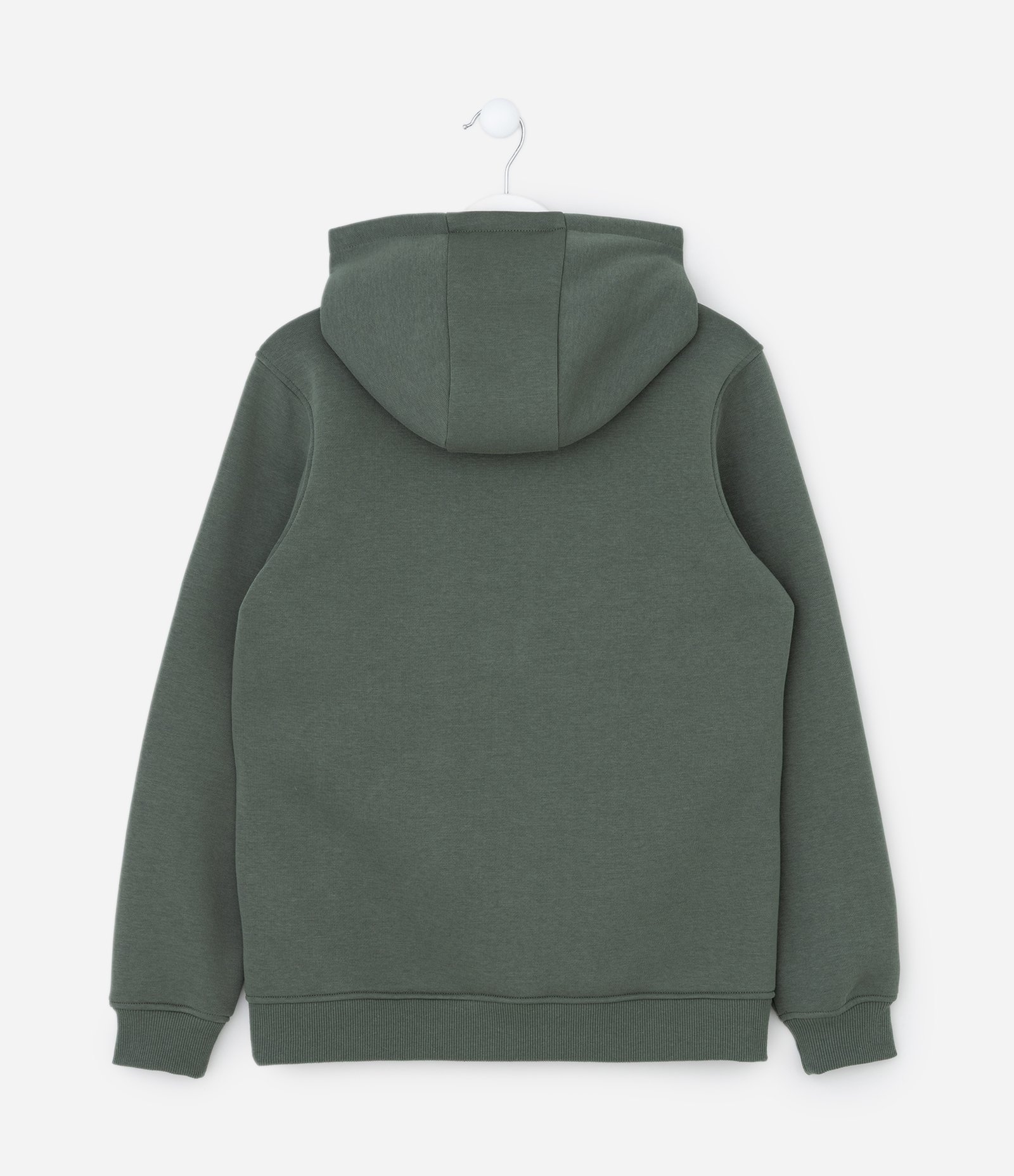 Casaco Infantil em Moletom com Bordado Lettering – Tam 5 a 14 Anos Verde Militar 3