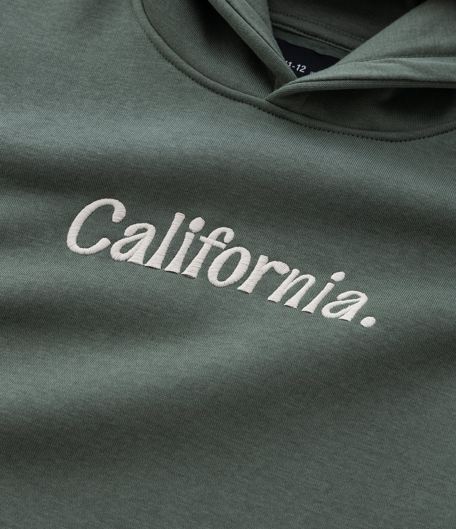 Casaco Infantil em Moletom com Bordado Lettering – Tam 5 a 14 Anos Verde Militar 7