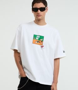 Camiseta Oversized em Algodão com Estampa Quadrinhos Turma da Mônica