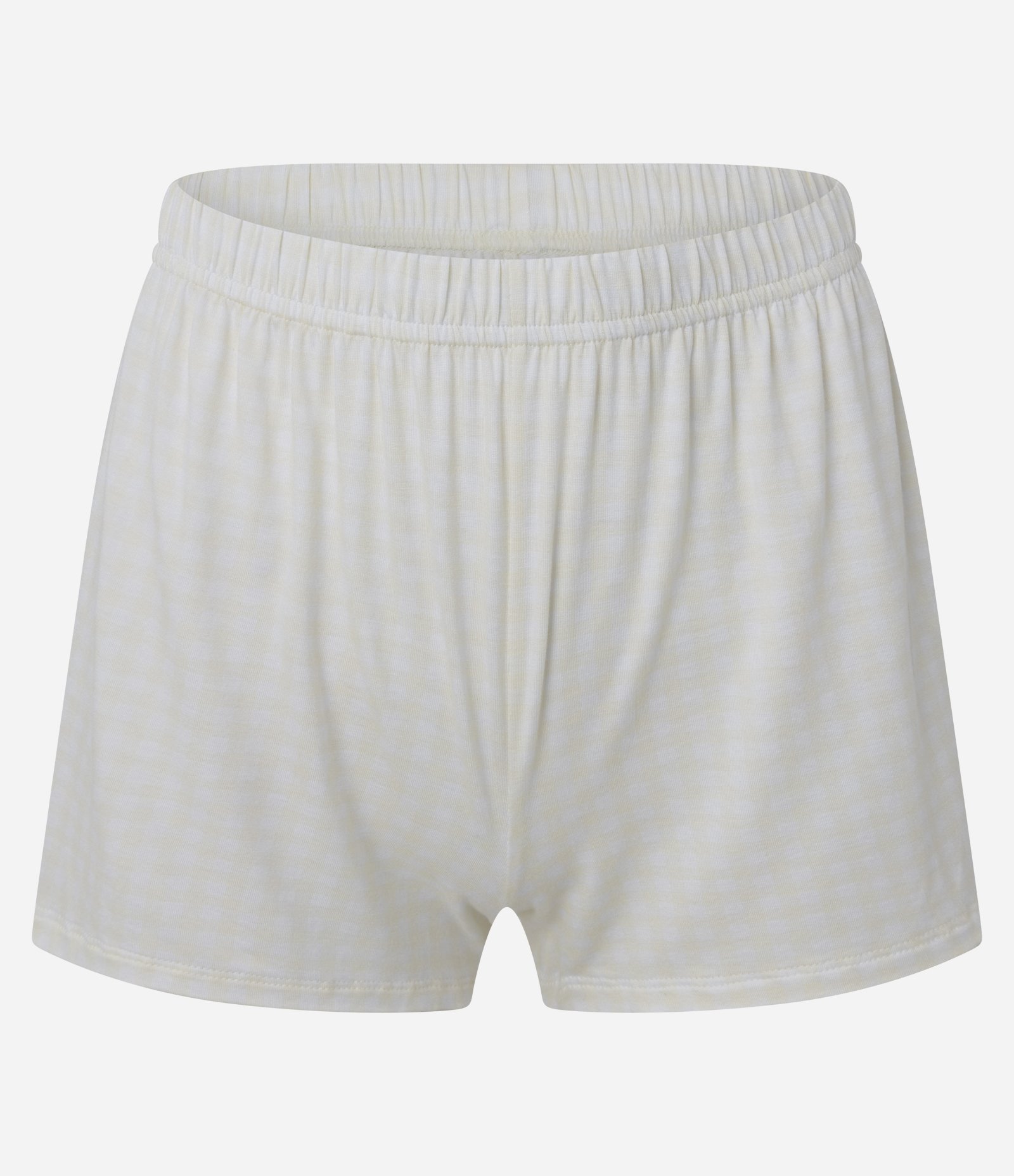 Pijama Short Doll em Viscose com Rendinha e Short Estampado de Xadrez Multicores 4
