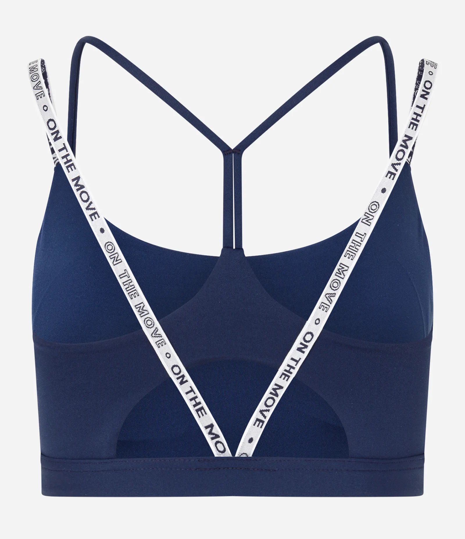 Top Esportivo com Bojo e Alças com Lettering Azul Marinho 5