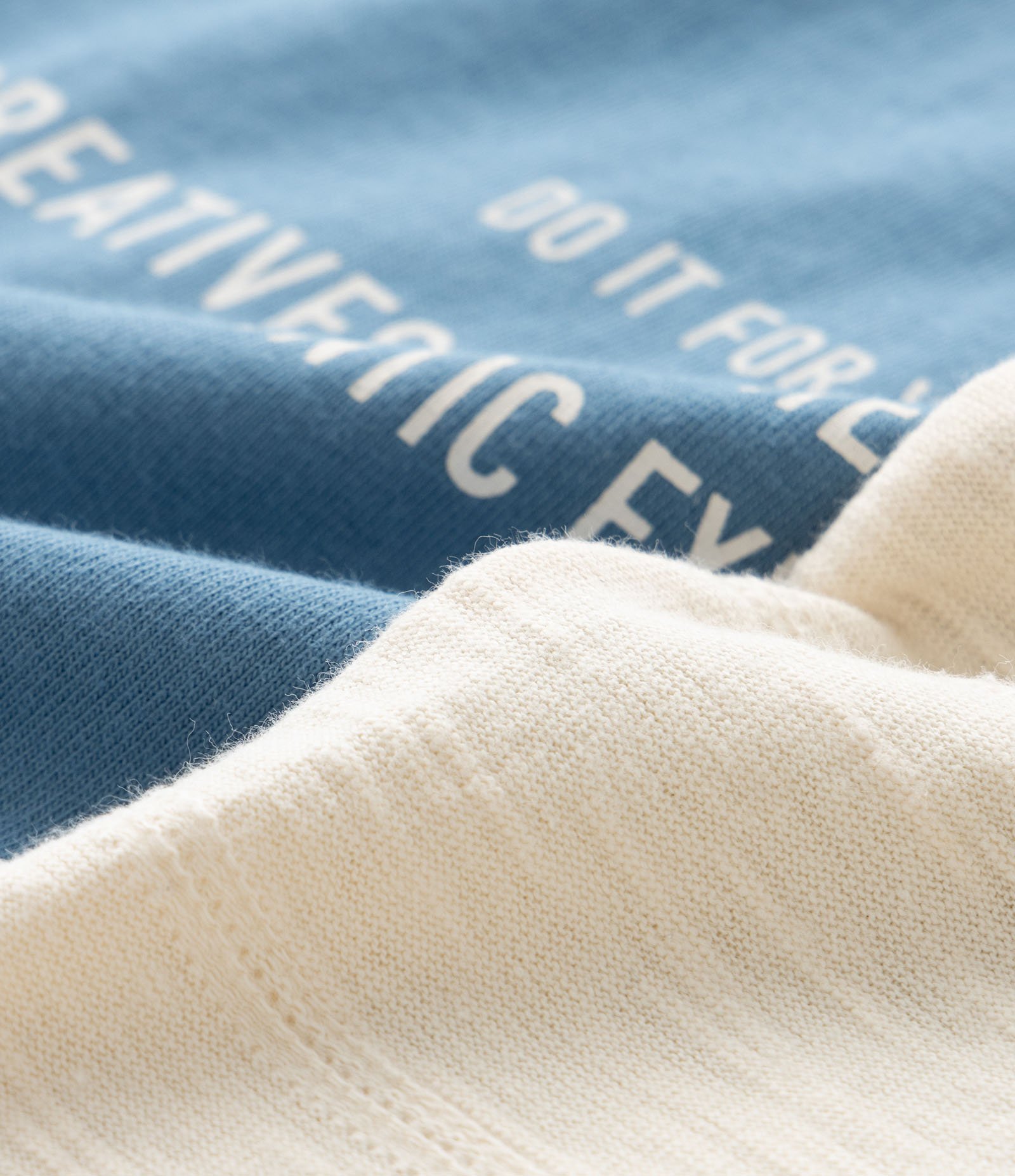 Kit 02 Camisetas Infantis Regulares em Algodão - Tam 5 a 14 Anos Azul/Bege 3