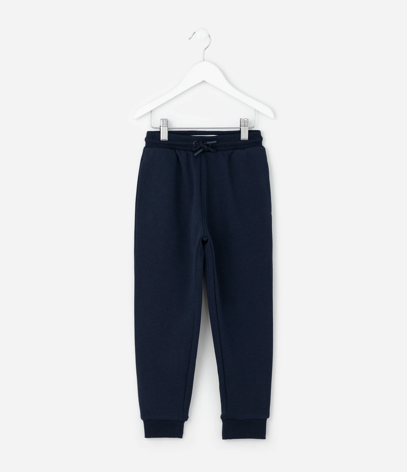 Calça Jogger Infantil em Moletom Quentinho - Tam 5 a 14 Anos Azul Escuro 2