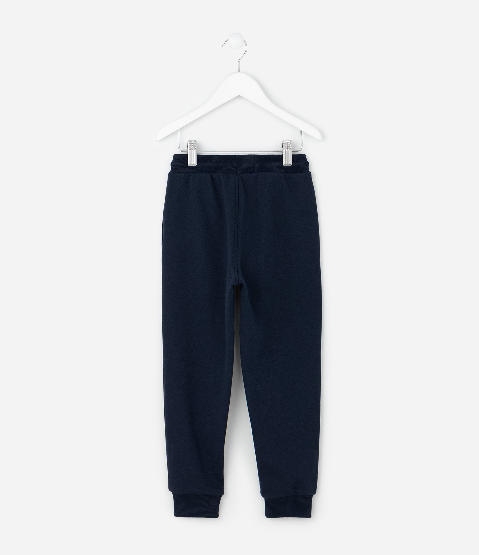 Calça Jogger Infantil em Moletom Quentinho - Tam 5 a 14 Anos Azul Escuro 3