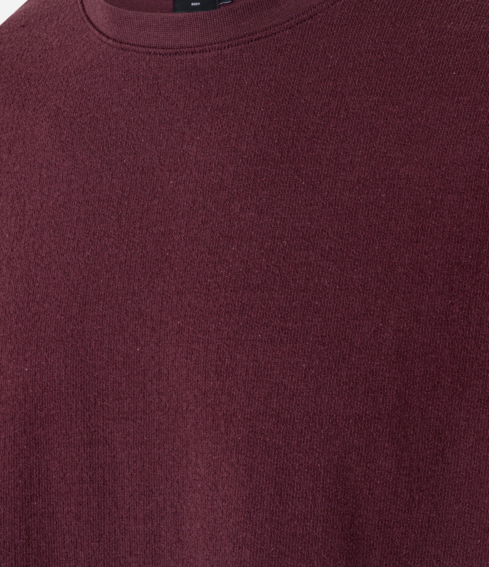 Camiseta Boxy em Algodão Texturizada Vinho 8