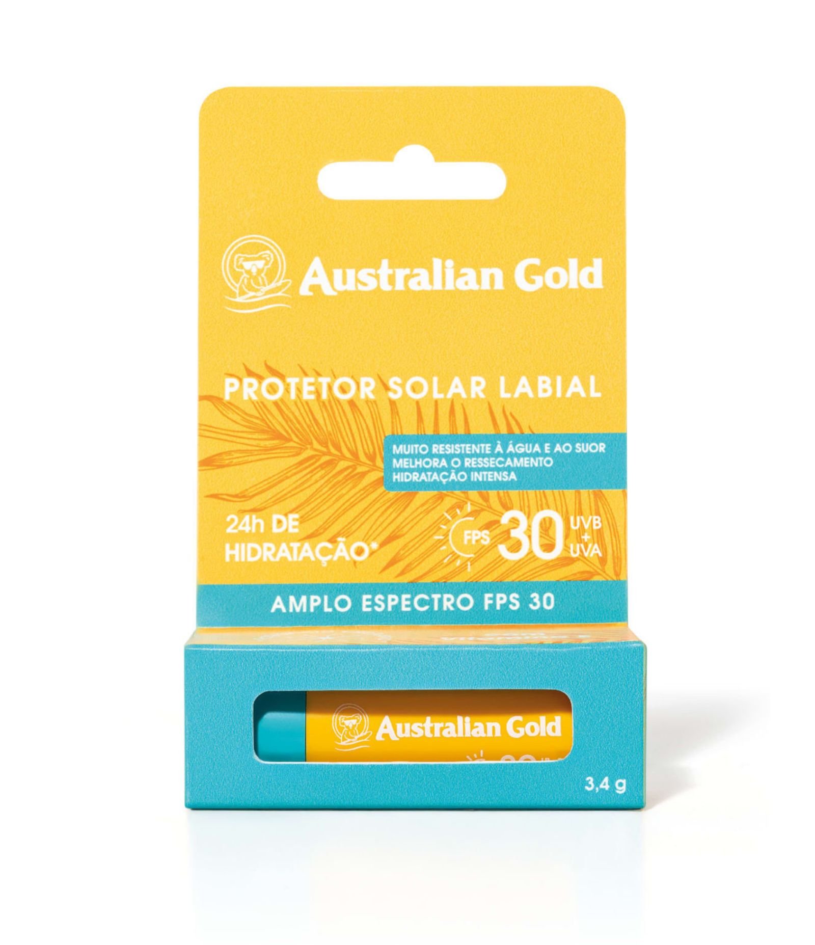 Protetor Solar Labial FPS30 Alta Protecao 3 Australian Gold 3,4g 1