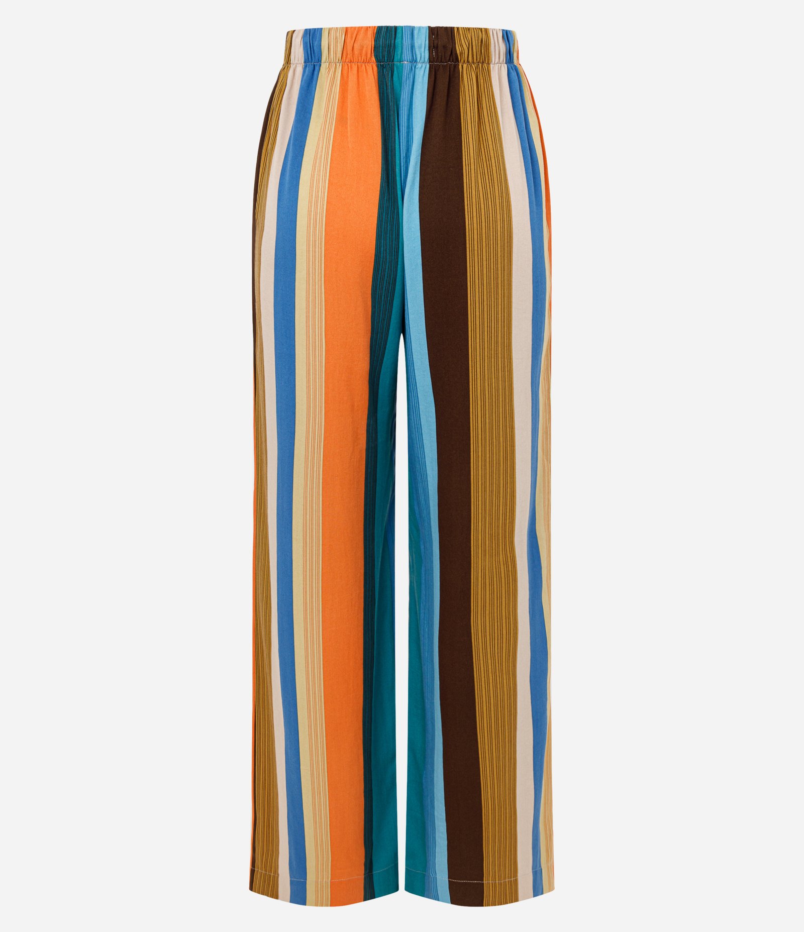 Calça em Sarja com Listras e Amarração com Ponteiras Multicores 5