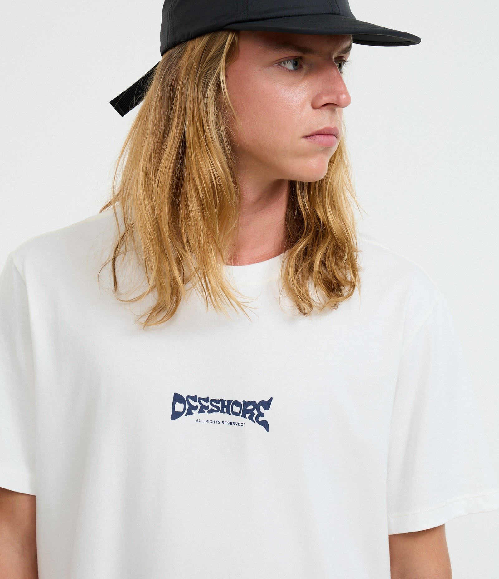 Camiseta Comfort em Algodão com Estampa Frente e Costas Offshore Branco 4