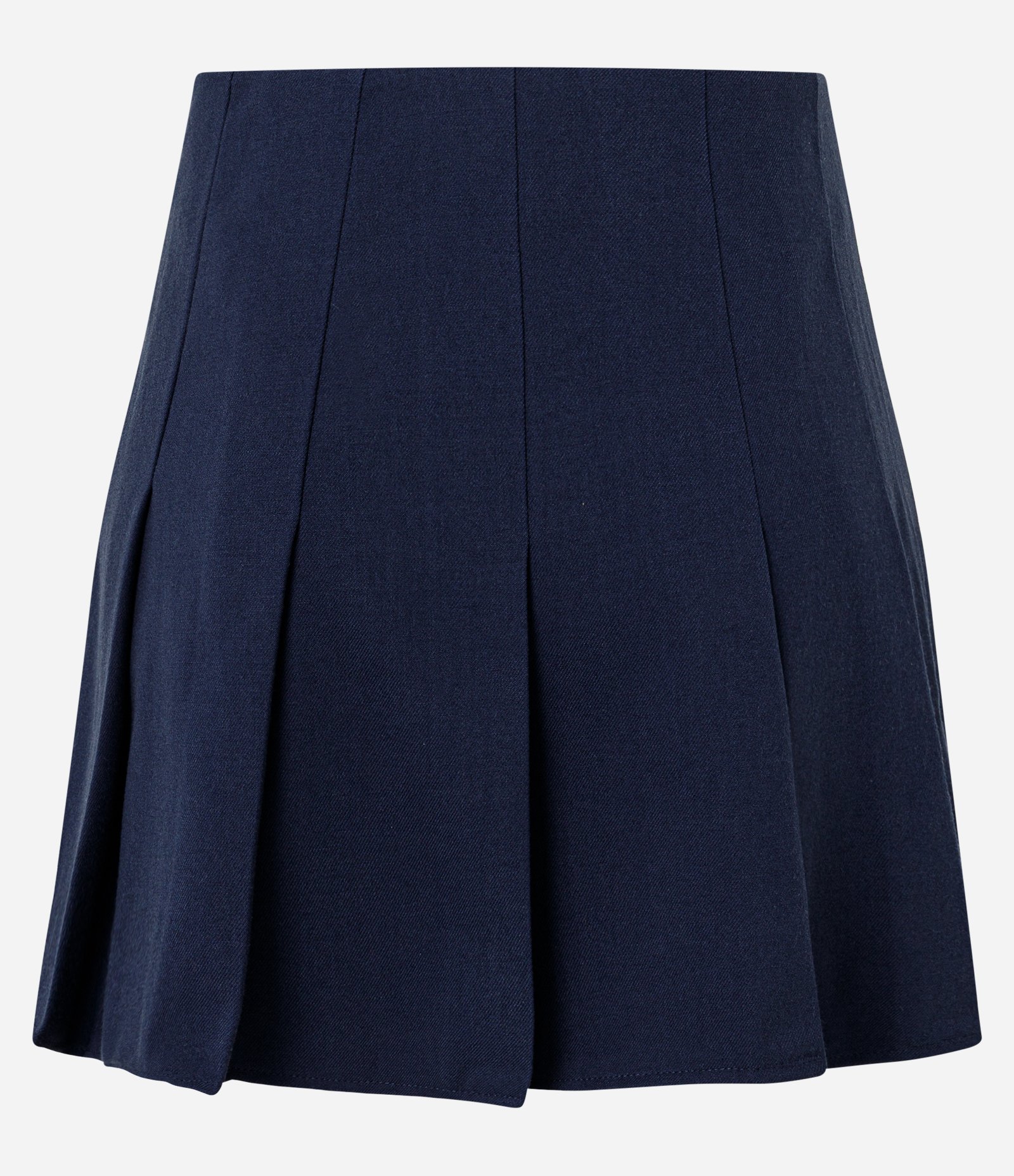 Short Saia em Alfaiataria com Pregas Azul 2