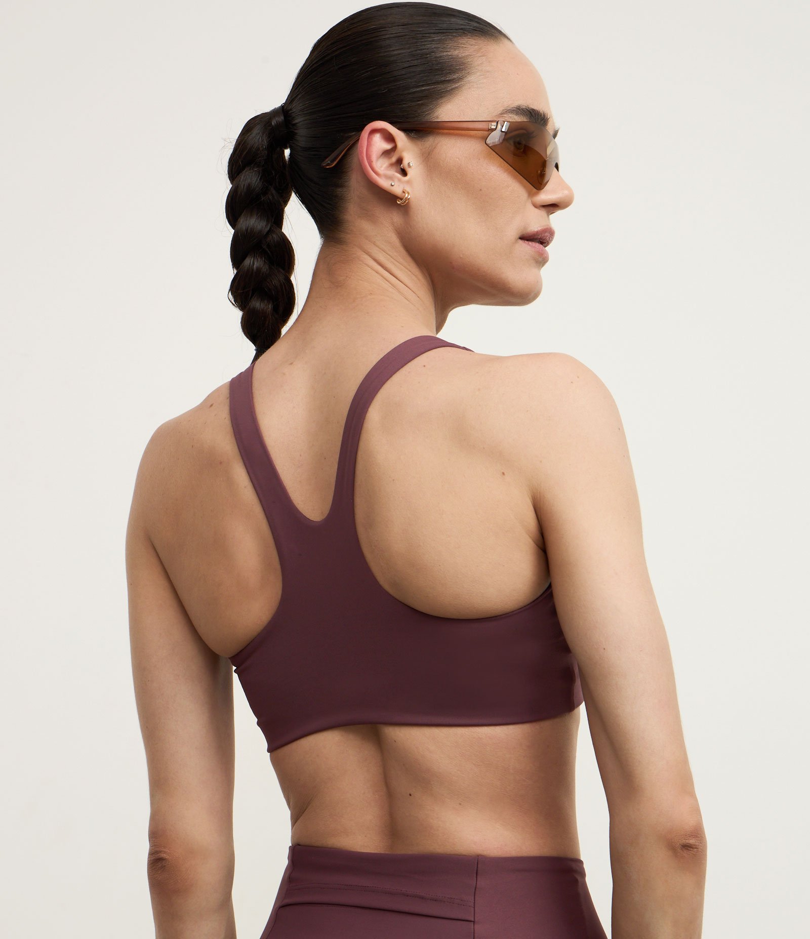 Top Nadador Esportivo em Microfibra com Estampa Sport Club Marrom 4