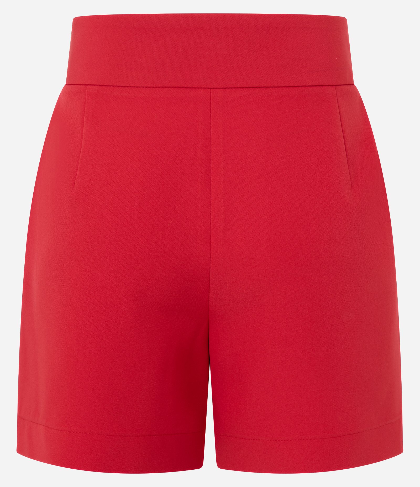 Bermuda Alfaiatada com Cós Transpassado e Pregas Vermelho 6