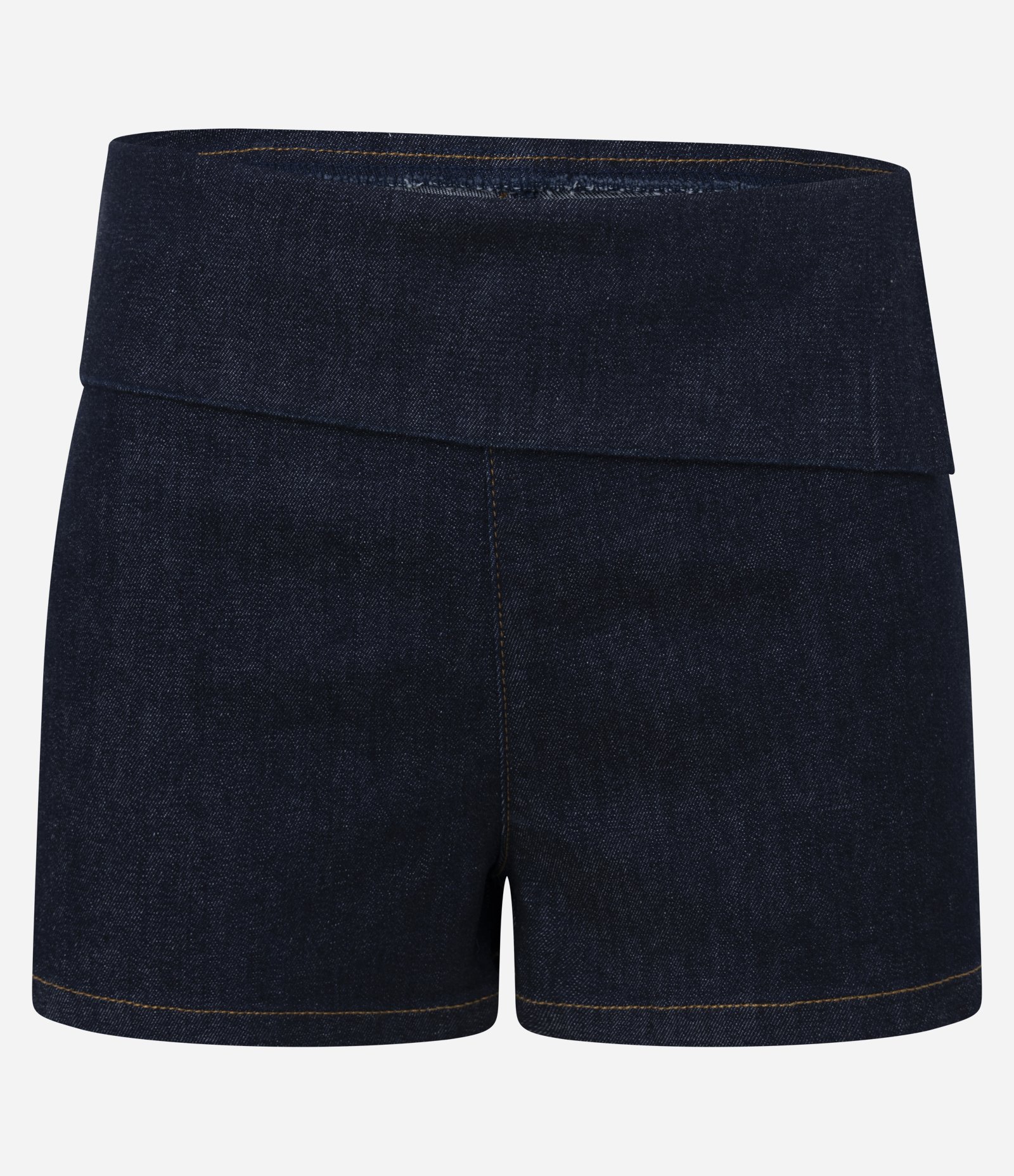 Short em Jeans com Pala Dobrada no Cós Marinho Escuro 5