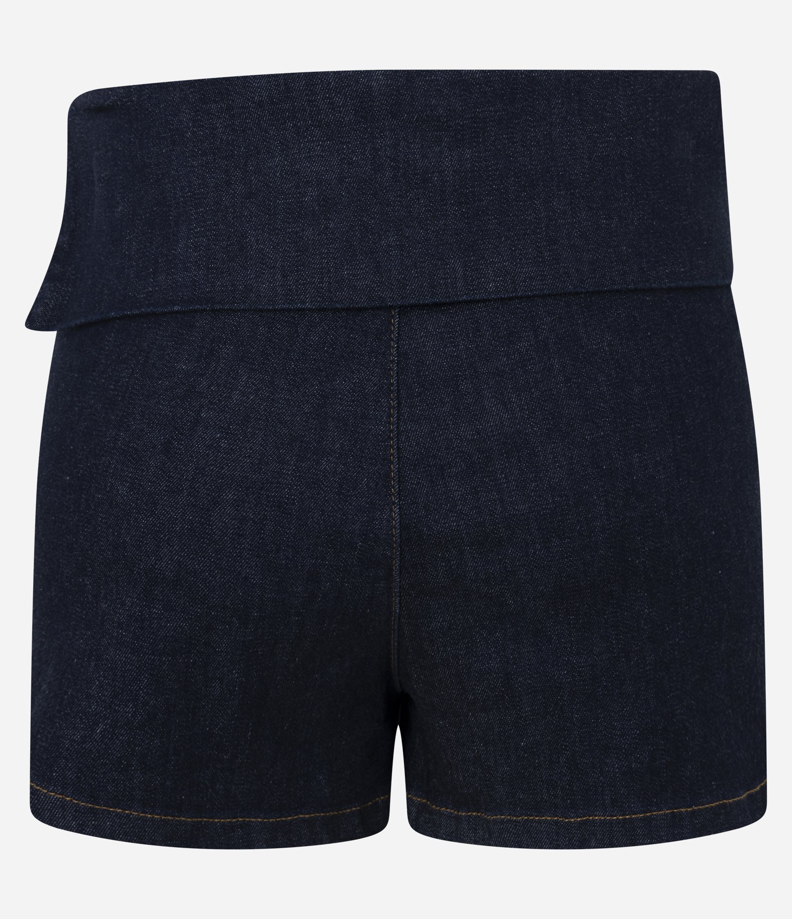 Short em Jeans com Pala Dobrada no Cós Marinho Escuro 6