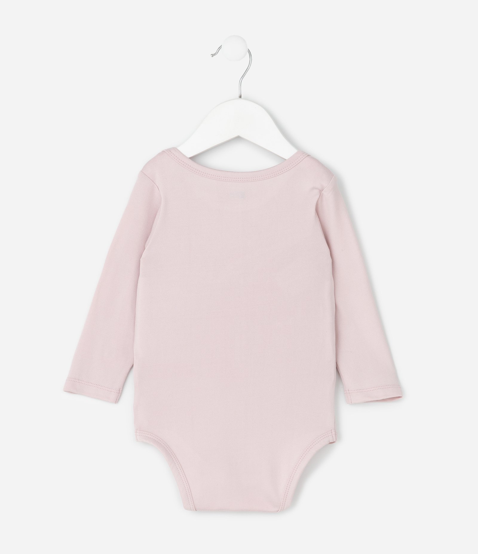 Conjunto Infantil Térmico com Body Manga Longa e Calça – Tam RN a 24 Meses Rosa Claro 3