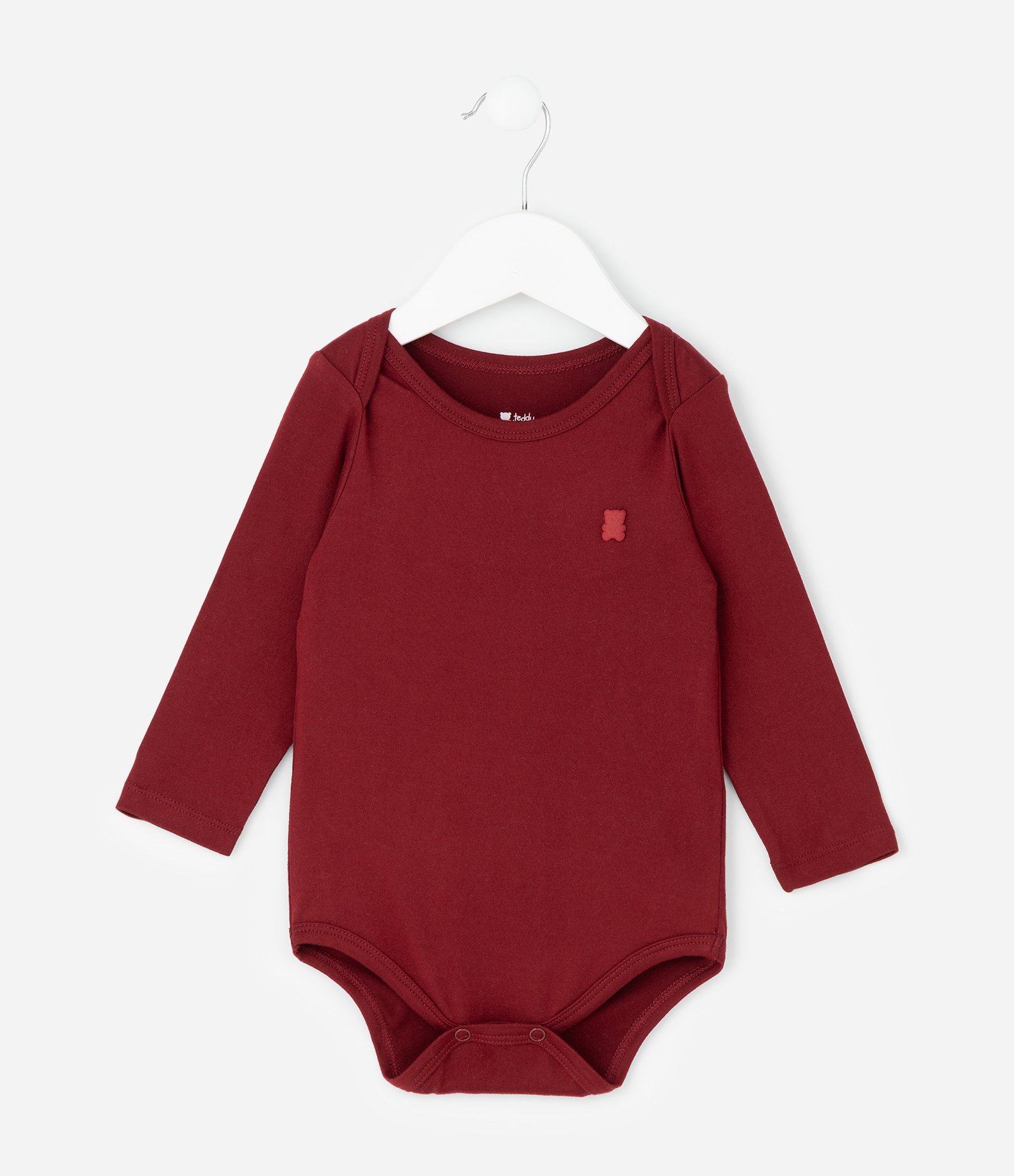 Conjunto Infantil Térmico com Body Manga Longa e Calça – Tam RN a 24 Meses Vinho 2